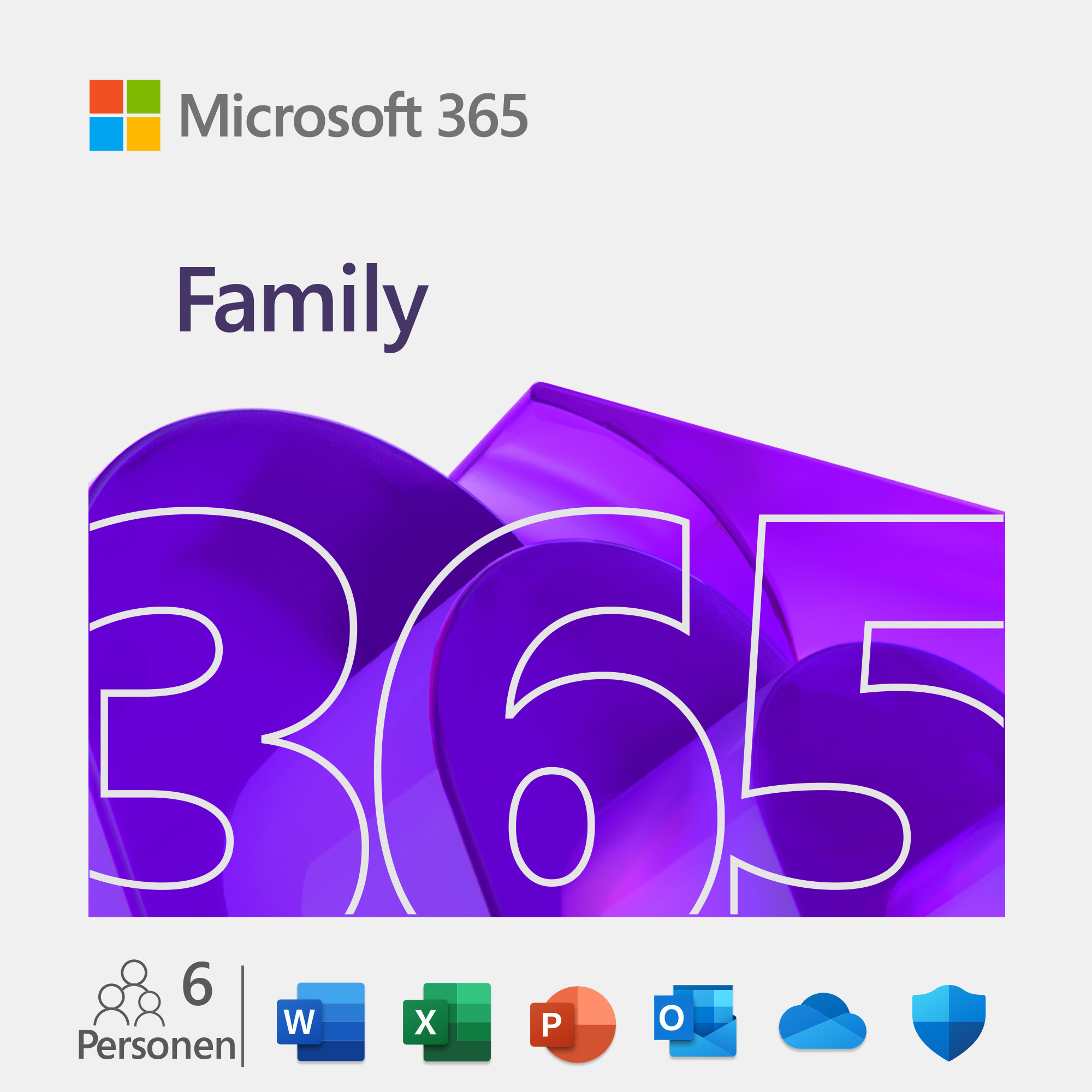 Bild von Microsoft 365 Family 12 Monate