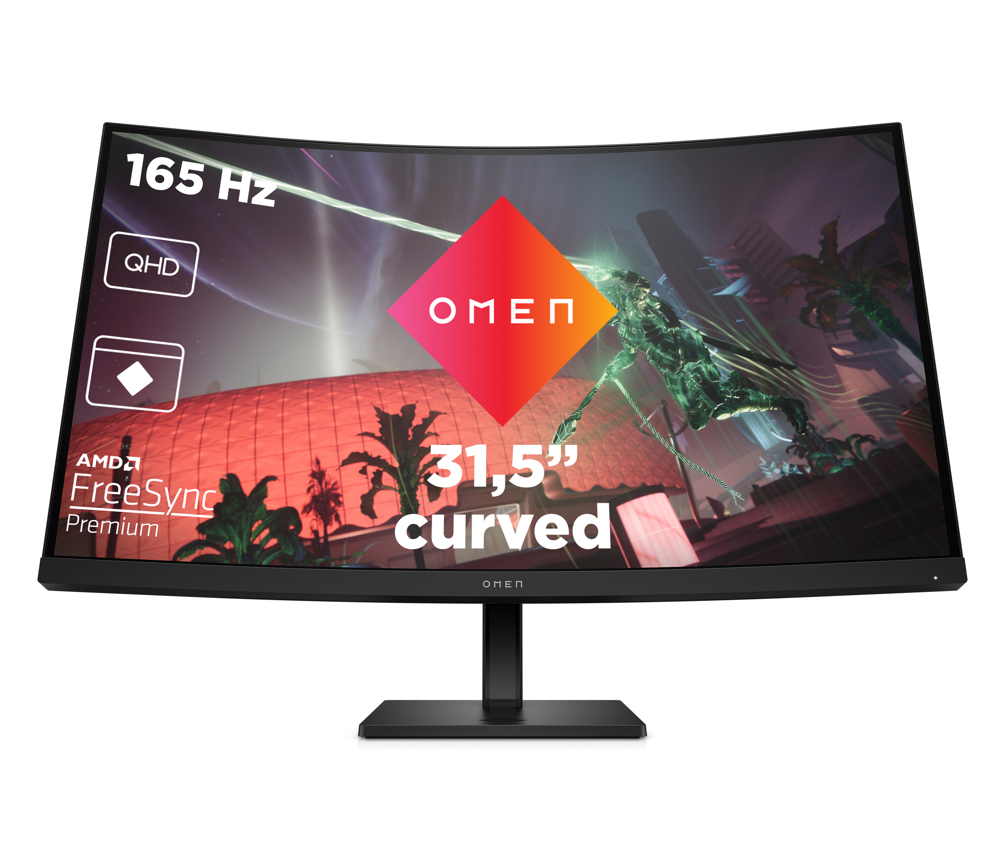 Bild von HP Omen 32c Gaming Monitor - VA, QHD, 165Hz, Höhenverstellung