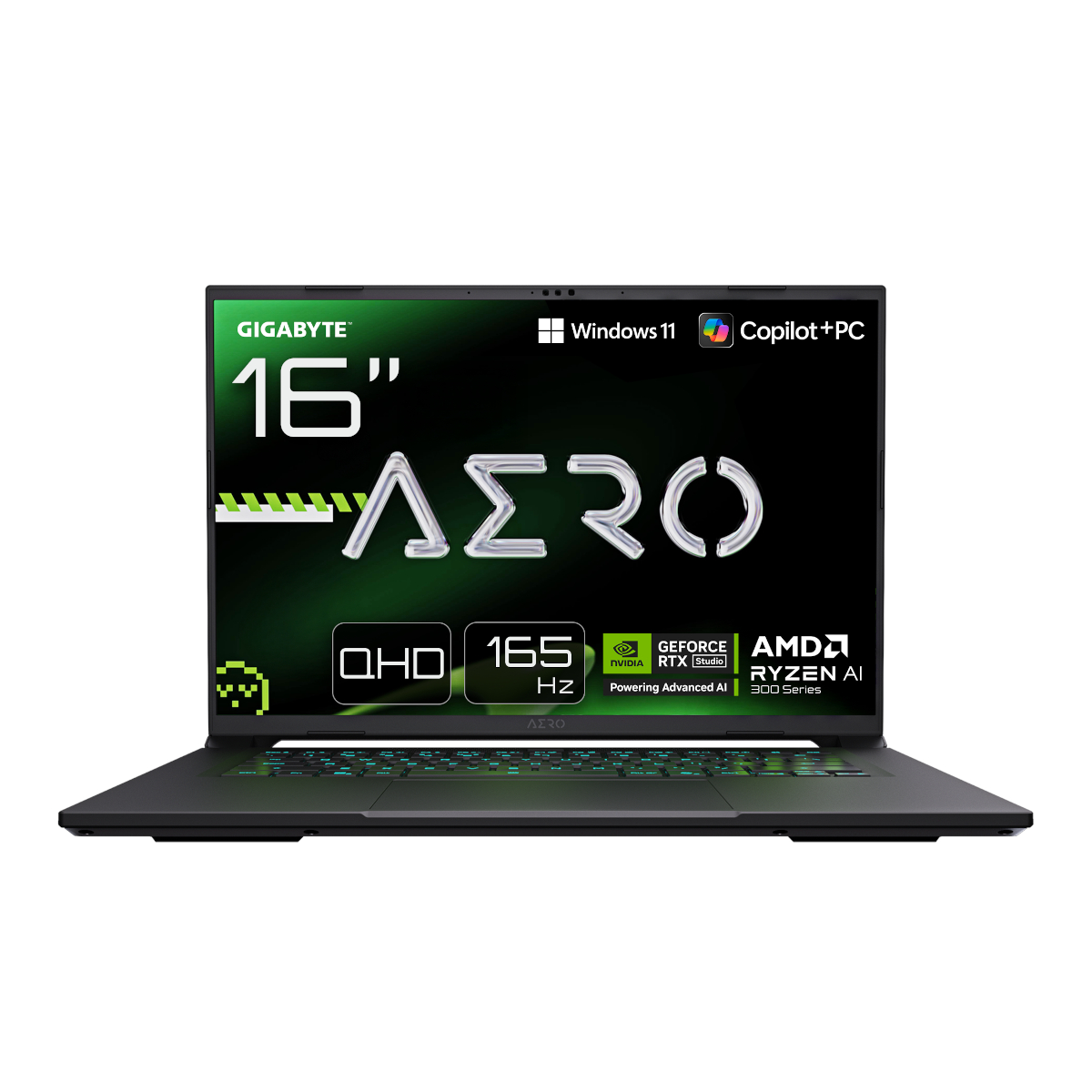 Bild von GIGABYTE AERO X16 1VH93DEC64AH - 16" QHD IPS 165 Hz, AMD Ryzen AI 7 350, 32GB RAM, 1TB SSD, NVIDIA GeForce RTX 5060, Windows 11