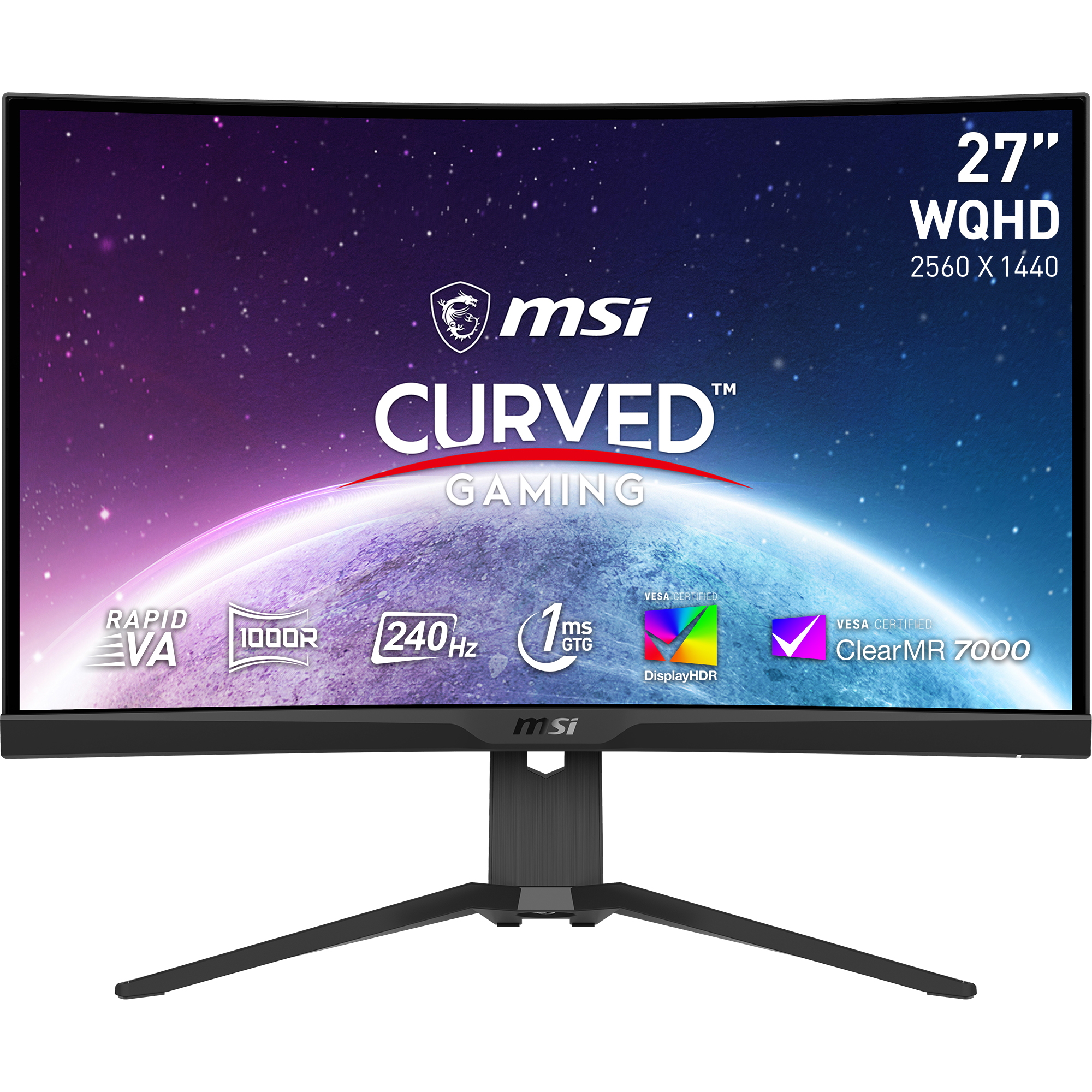 Bild von MSI MAG 275CQRXFDE Gaming Monitor - WQHD, Curved, 240Hz, 1ms