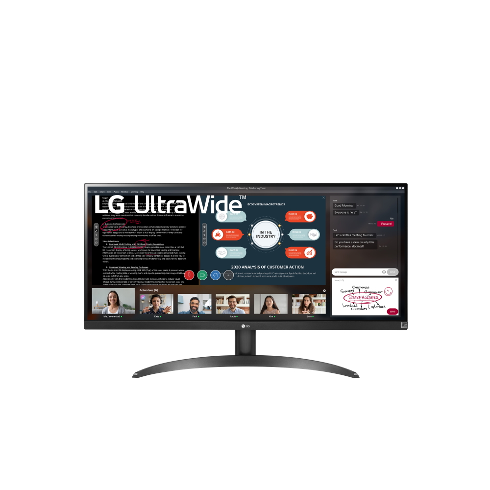 Bild von LG 29WP500-B UltraWide - IPS-Panel, HDR10, 2x HDMI