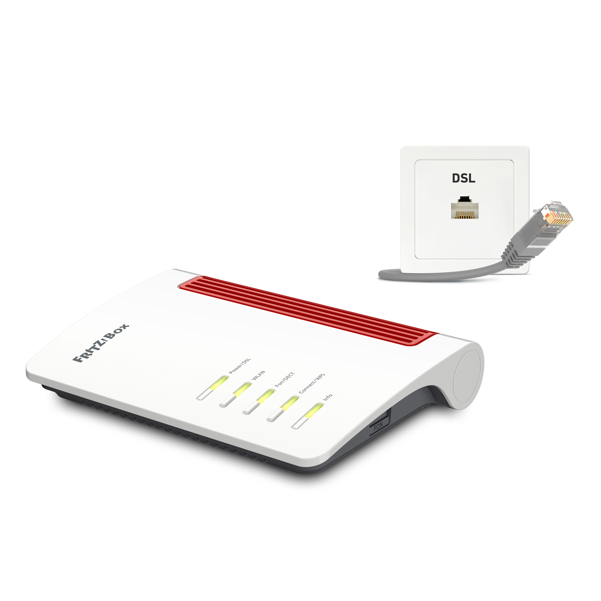 Bild von FRITZ!Box 7530 AX WiFi 6 (WLAN AX) Router, Dualband, max. 2.400 Mbit/s, DSL-Anschluss