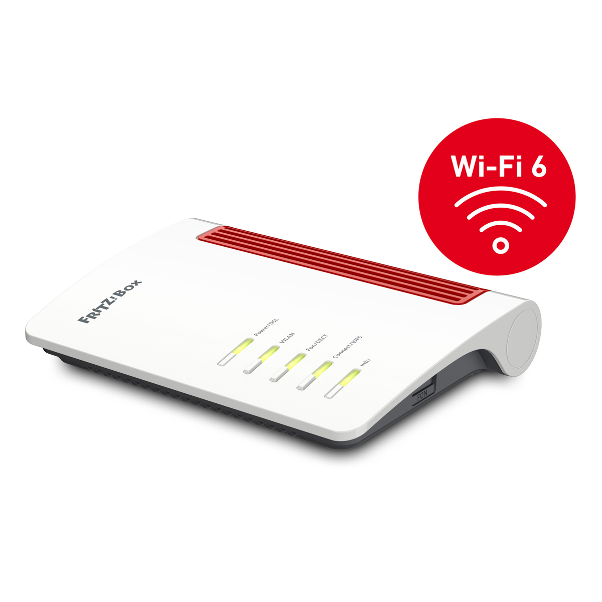 Bild von FRITZ!Box 7530 AX WiFi 6 (WLAN AX) Router, Dualband, max. 2.400 Mbit/s, DSL-Anschluss
