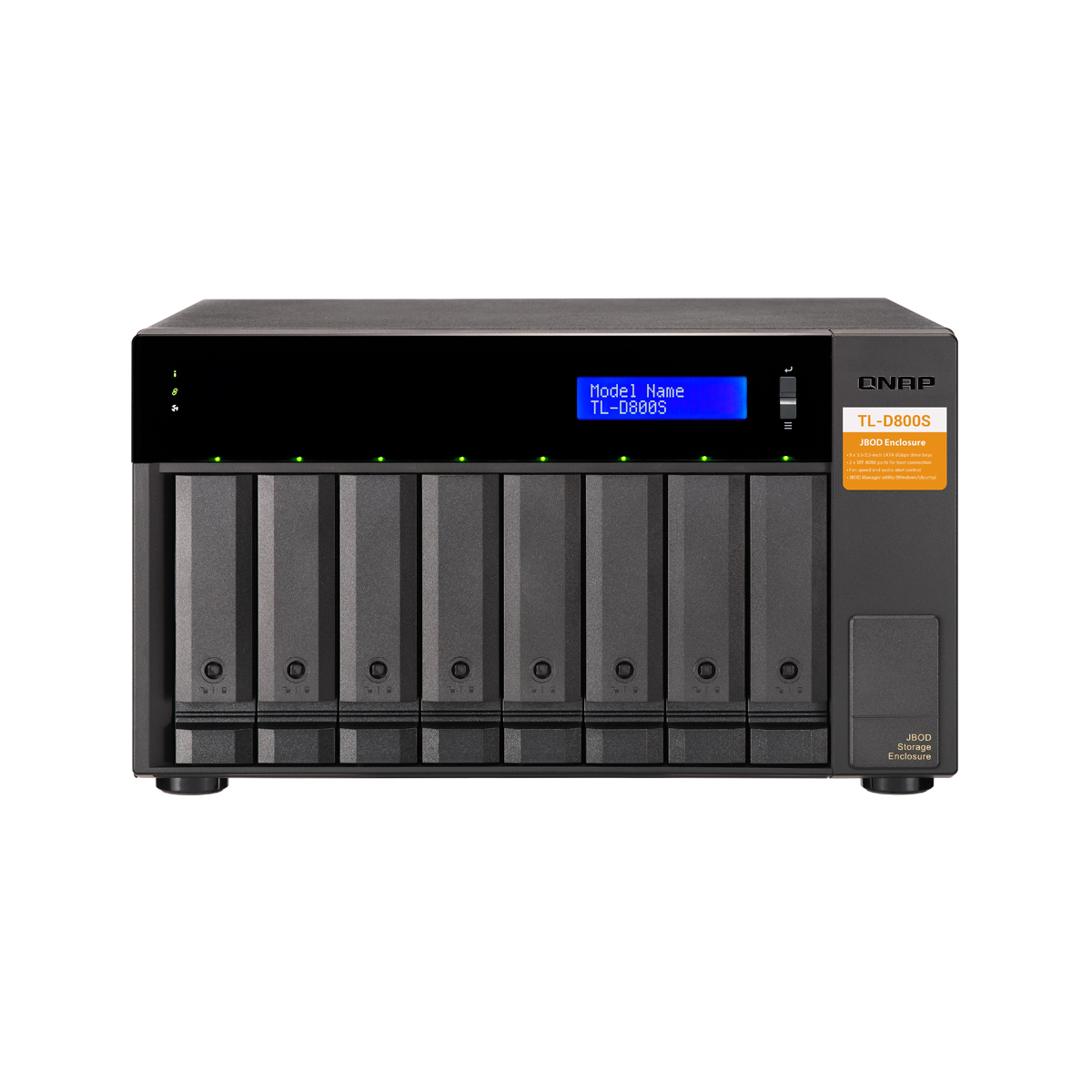 Bild von QNAP TL-D800S Erweiterungsgehäuse 8-Bay [0/8 HDD/SSD]