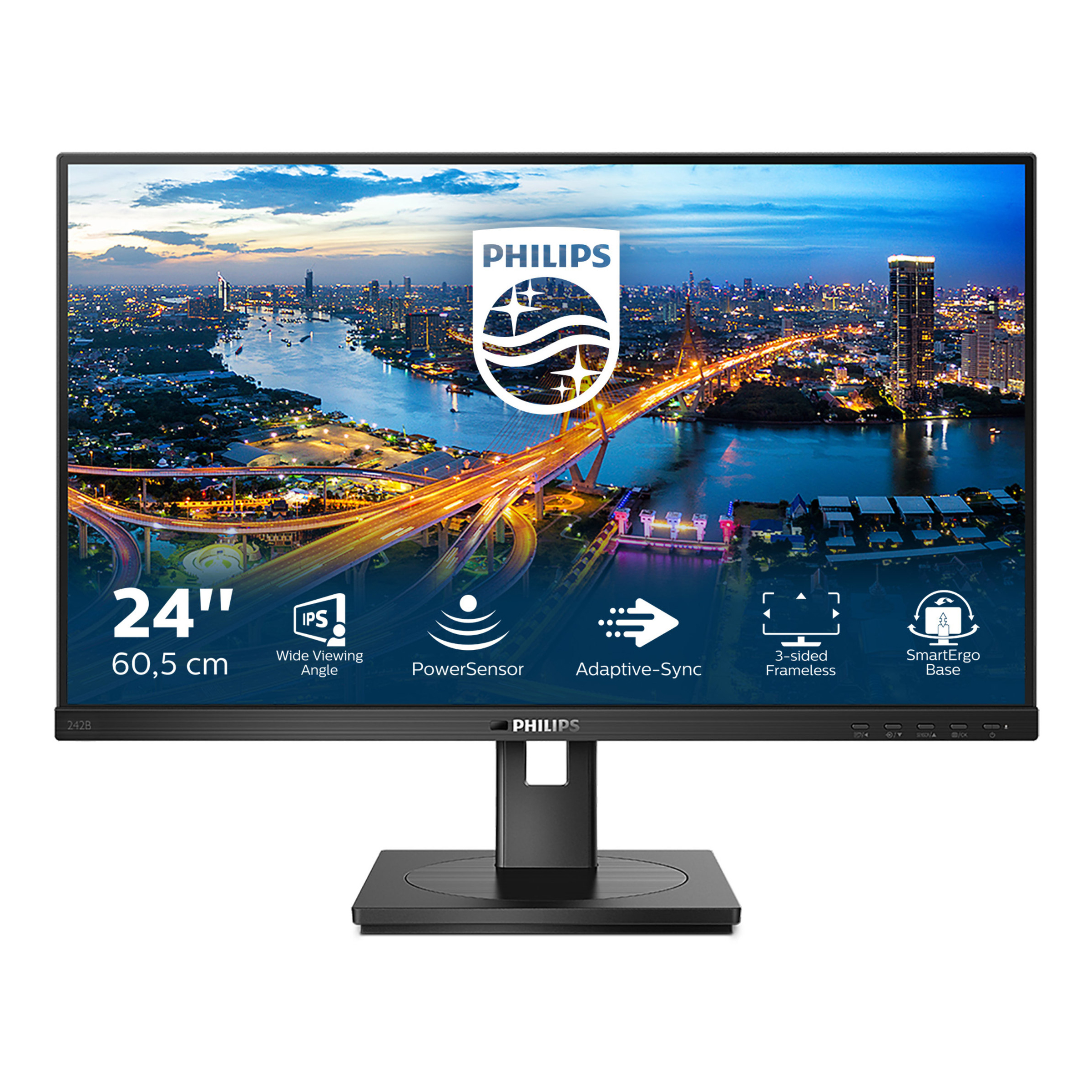 Bild von Philips 242B1 Office Monitor - IPS, Höhenverstellung, USB-Hub