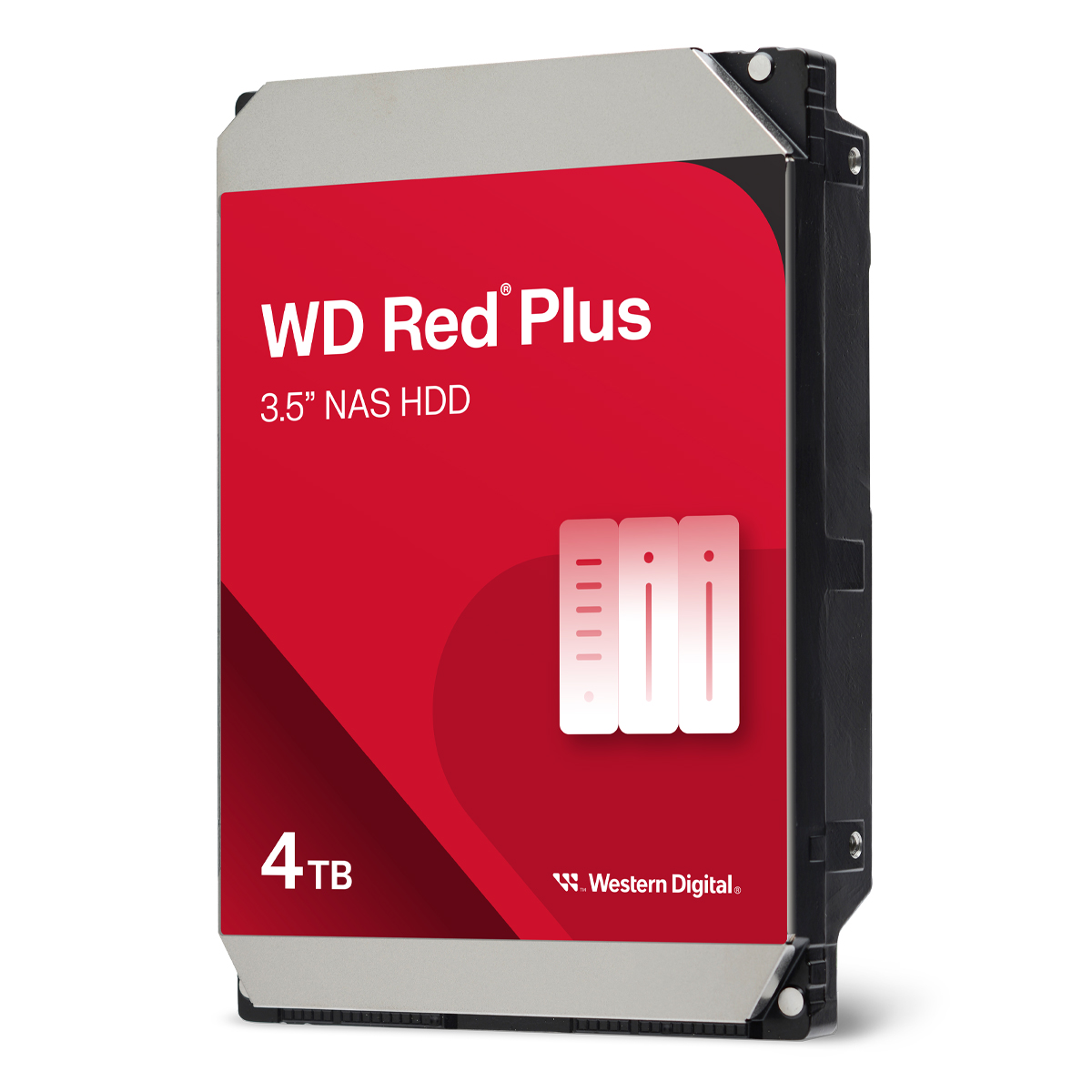 Bild von Western Digital WD Red Plus 4TB 3.5 Zoll SATA 256MB Interne NAS Festplatte (CMR)