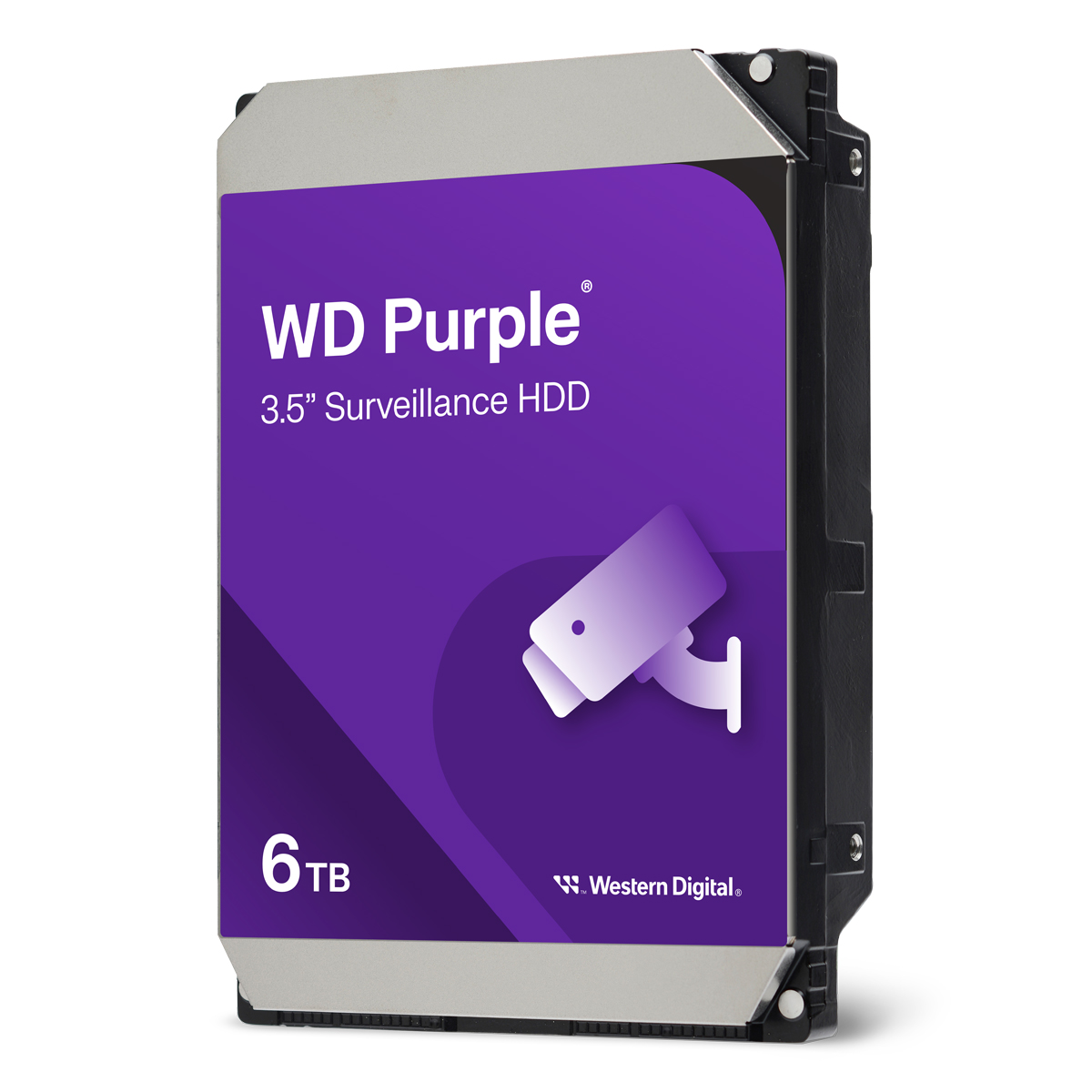 Bild von Western Digital WD Purple 6TB 3.5 Zoll SATA 256MB Interne Surveillance Festplatte (CMR)