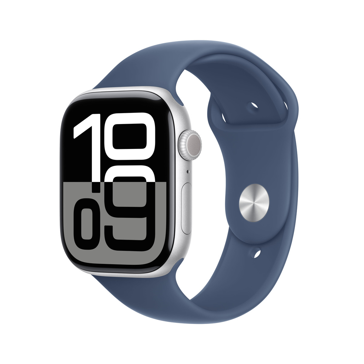 Bild von Apple Watch S10 Silber Aluminium Sport Band Denim - S/M GPS + Cellular 46mm MWY03QF/A 2024