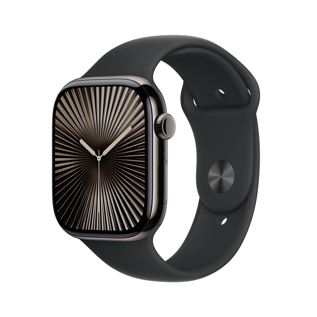 Bild von Apple Watch S10 Schiefer Titanium Sport Band Schwarz- S/M GPS + Cellular 46mm MWYD3QF/A 2024