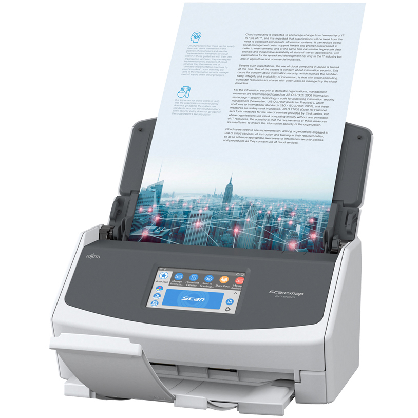 Bild von Ricoh ScanSnap iX1600 Dokumentenscanner B-Ware A4, 600 x 600 dpi, USB, WLAN, Duplex, ADF, 4,3-Zoll-Touchscreen