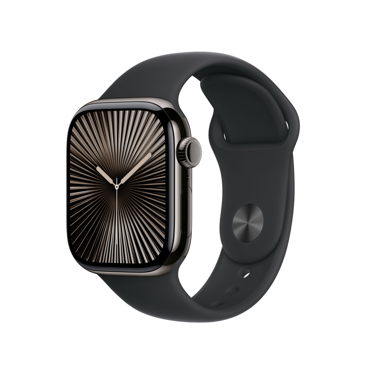 Bild von Apple Watch S10 Schiefer Titanium Sport Band Schwarz - M B-Ware GPS + Cellular 42mm MWXH3QF/A 2024