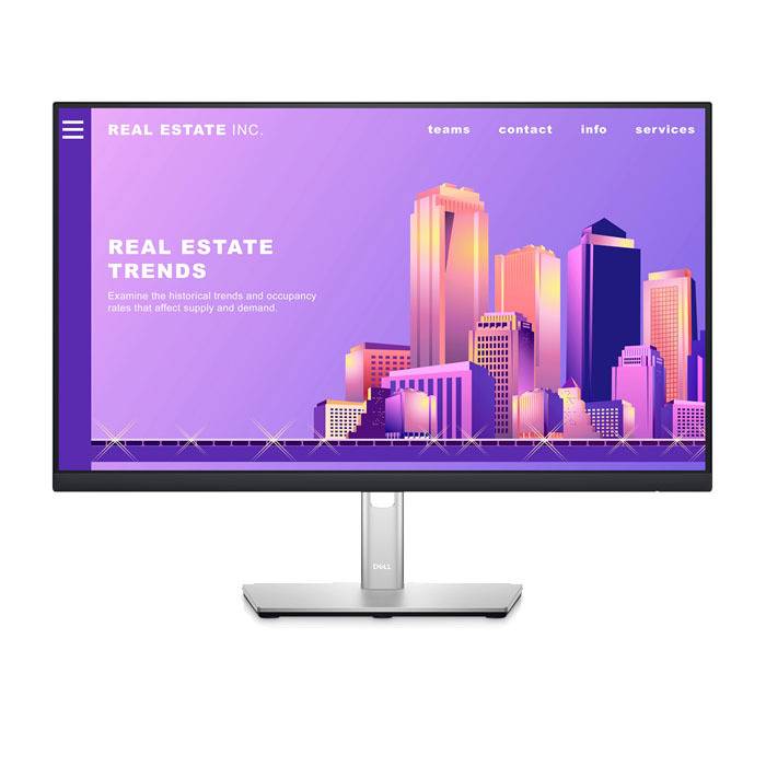 Bild von Dell P2422H Office Monitor - IPS, Höhenverstellung, USB-Hub