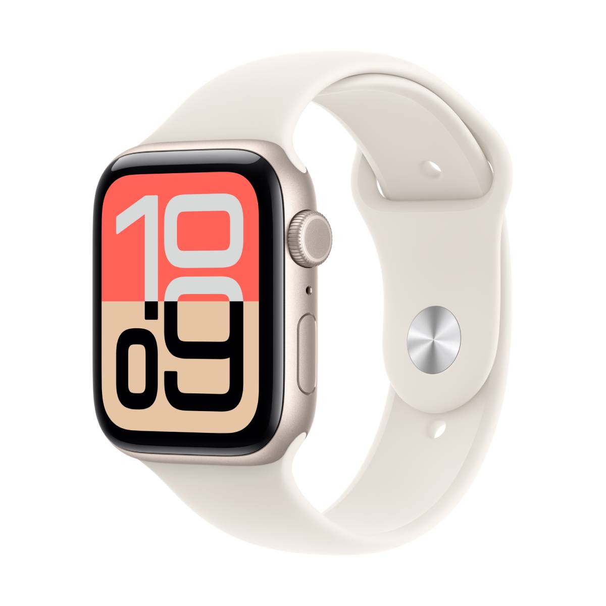 Bild von Apple Watch SE 3 Cellular 44mm Polarstern Aluminium Gehäuse mit Polarstern Sport Band - M/L