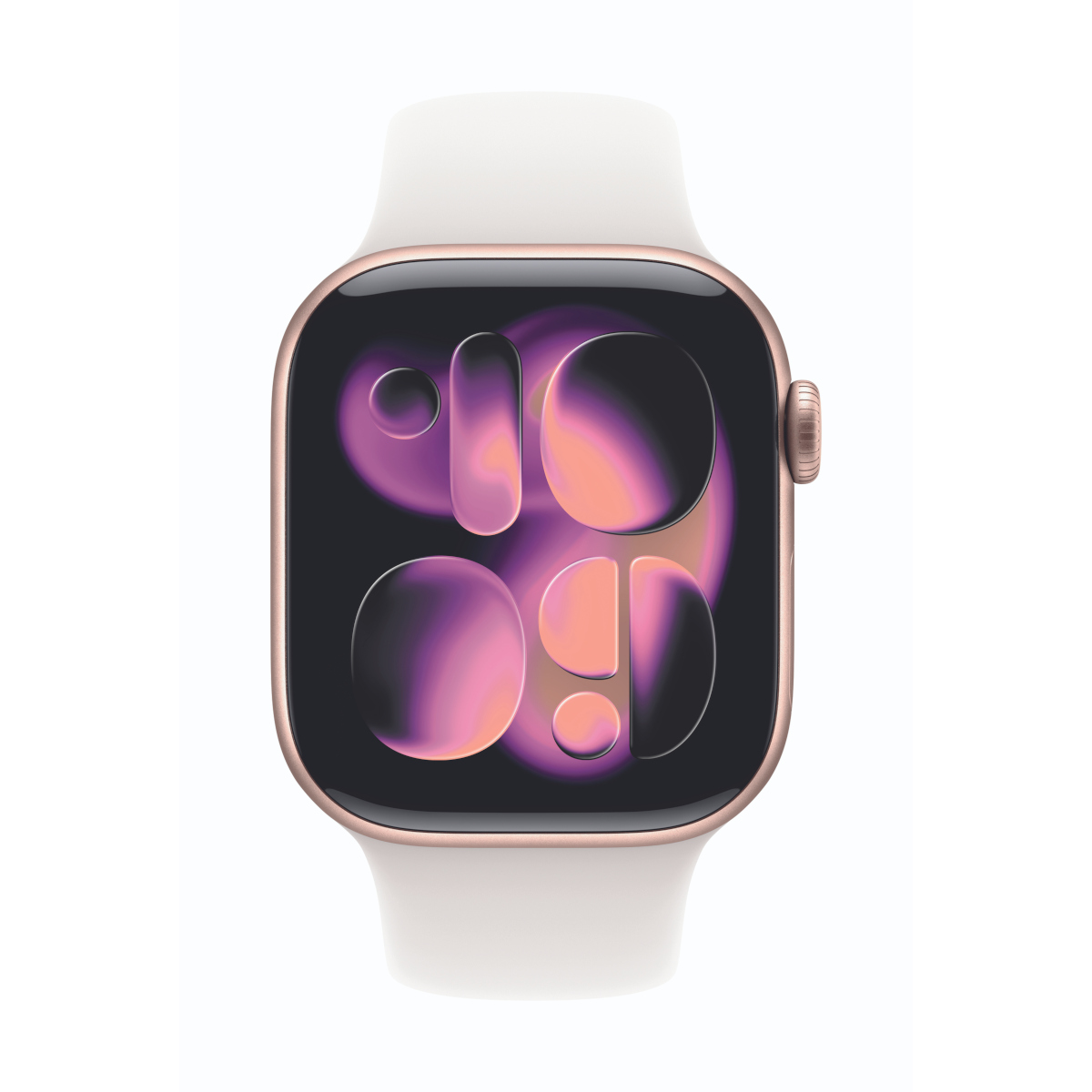 Bild von Apple Watch Series 11 Cellular 42mm Roségold Aluminium Gehäuse mit Blassrosa Sport Band - S/M