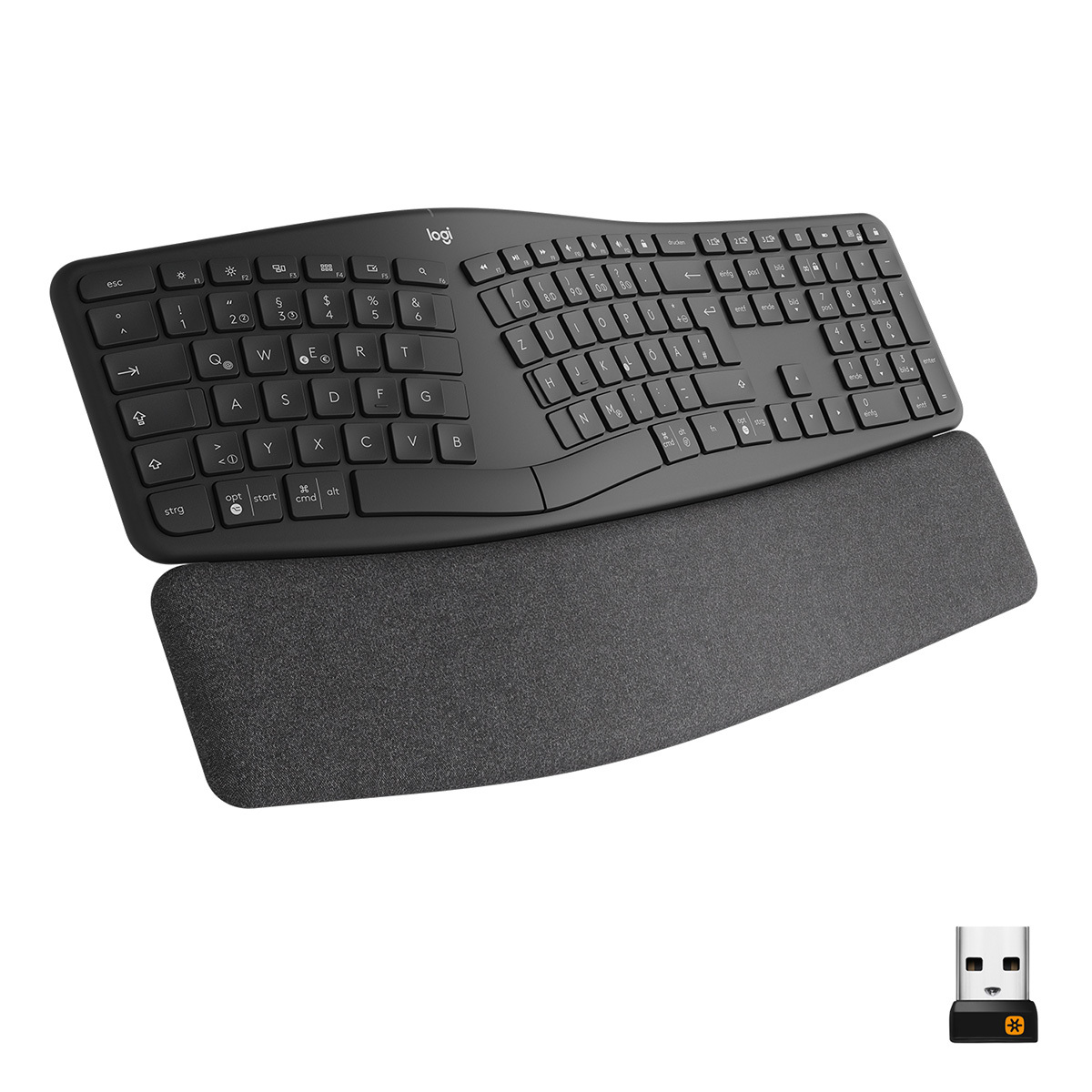 Bild von Logitech K860 Ergo, ergonomische Tastatur, kabellos