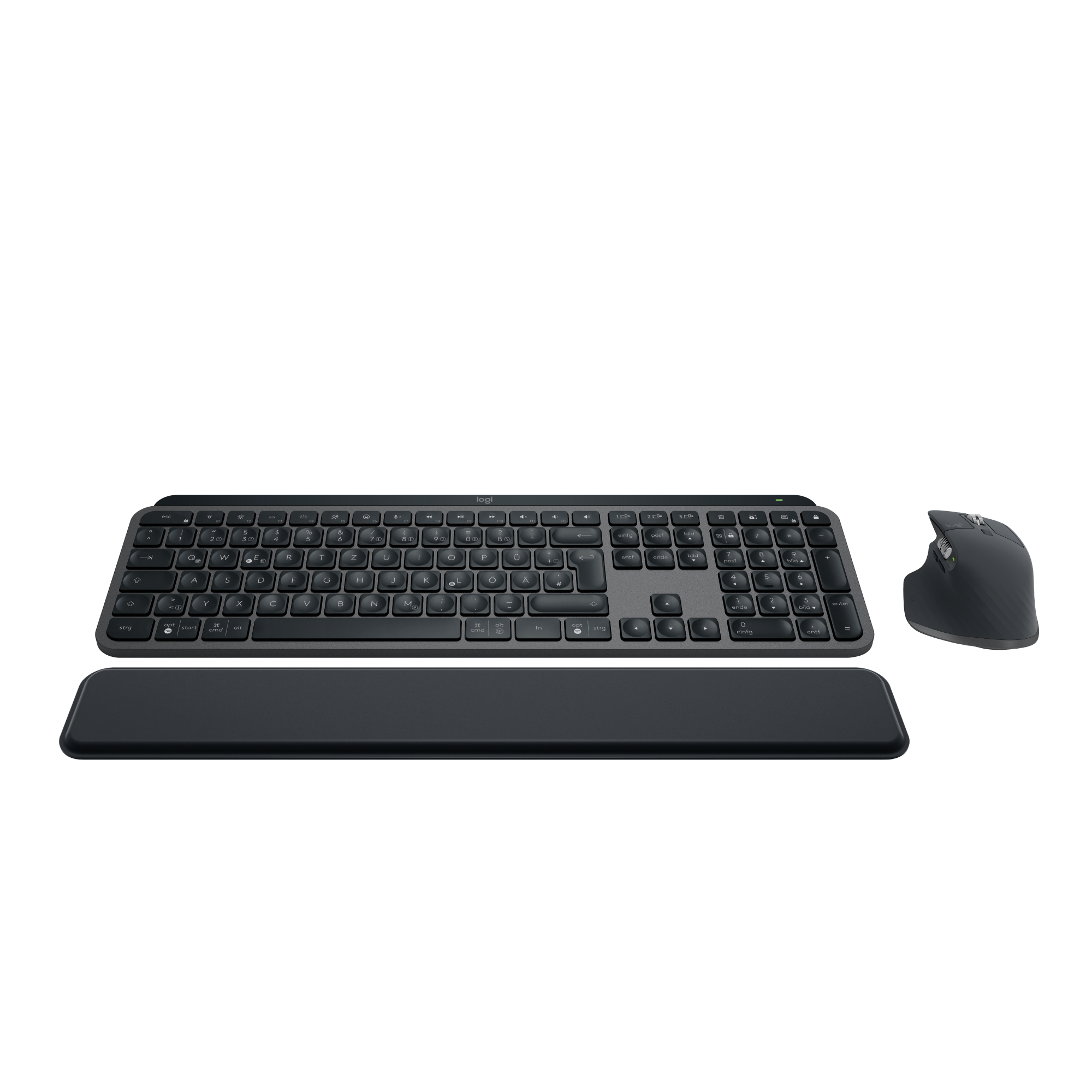 Bild von Logitech MX Keys S Combo, Wireless Desktop Set Kombination MX Master 3S, MX Keys S und MX Palm Rest
