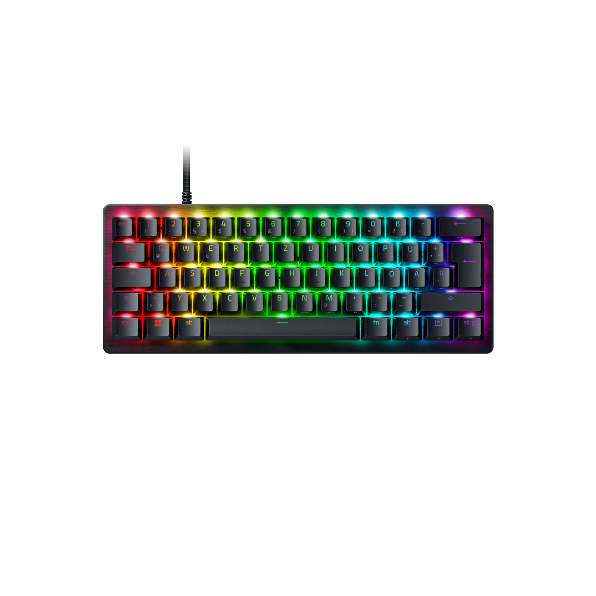 Bild von Razer Huntsman V3 Pro Mini Gaming Tastatur (analoge Switches) - E-Sport-Tastatur im 60% Layout mit analogen optischen Switches (DE Layout)