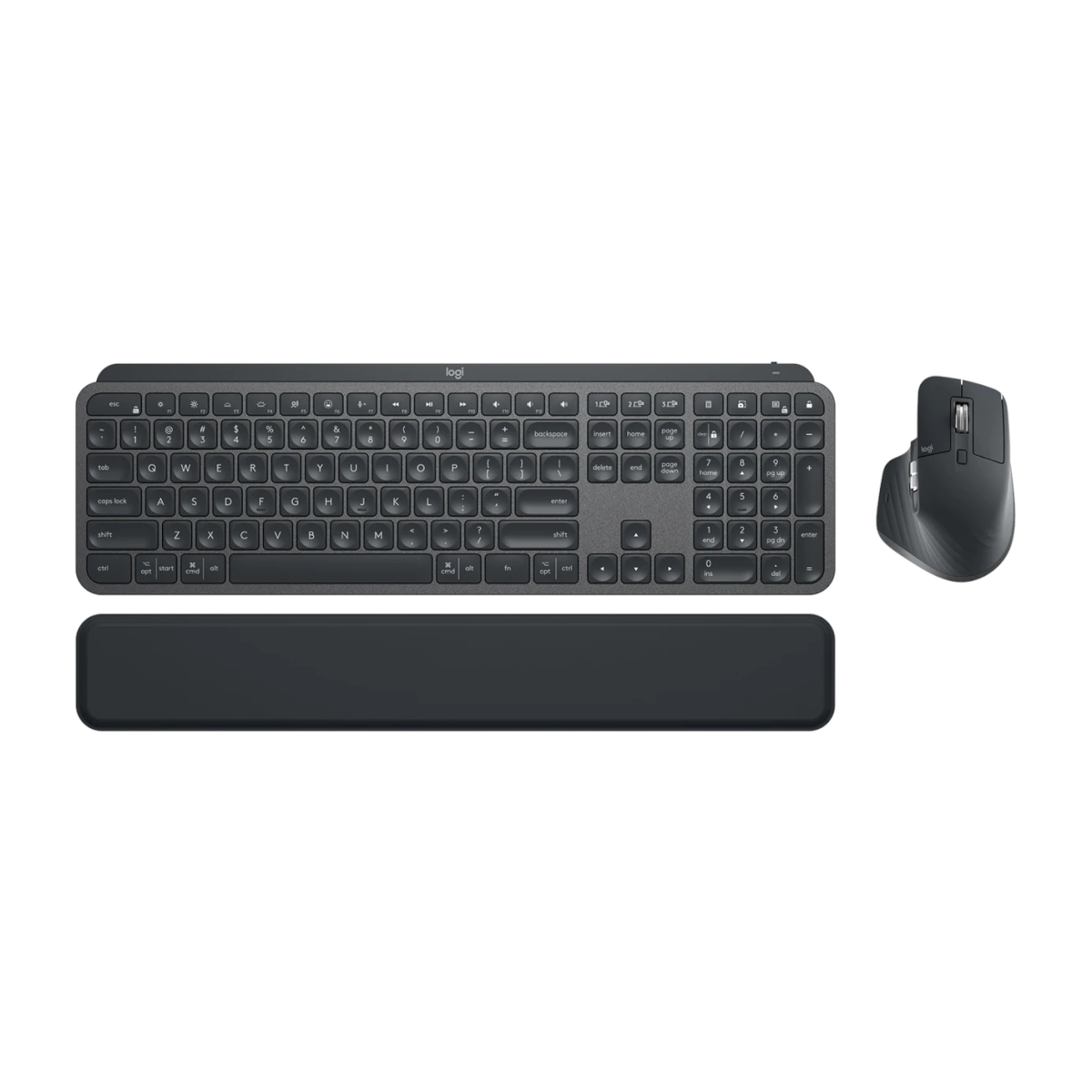 Bild von Logitech MX Keys Combo for Business Gen 2 Graphite hinterleuchtet, kabellos, Bluetooth LE, QWERTZ