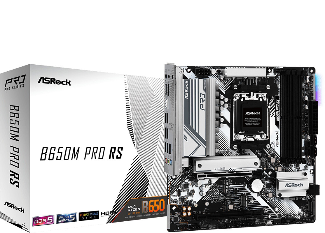 Bild von ASRock B650M Pro RS Mainboard Sockel AM5