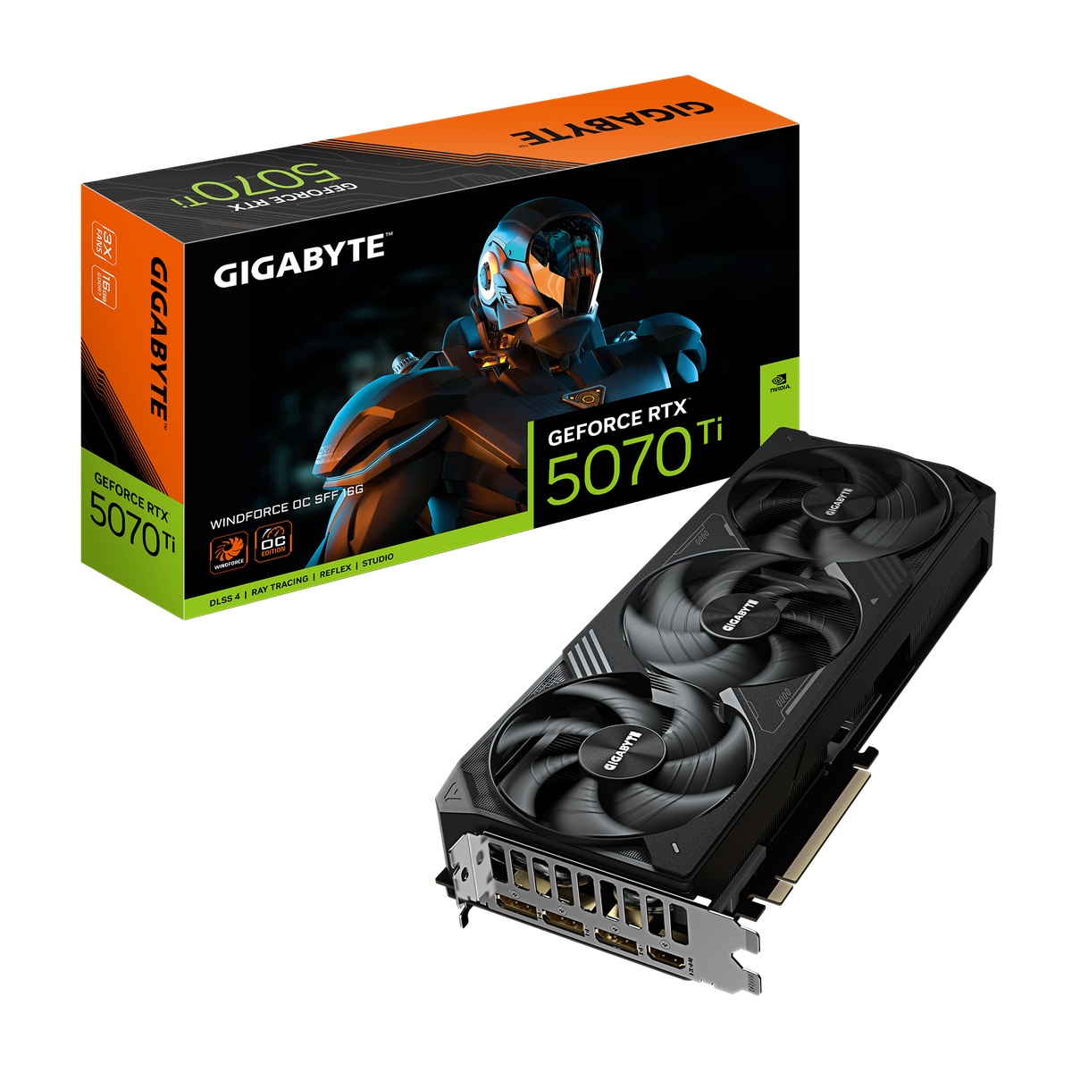 Bild von GIGABYTE GeForce RTX 5070 Ti Windforce OC SFF 16G - 16GB GDDR7, HDMI, 3x DP