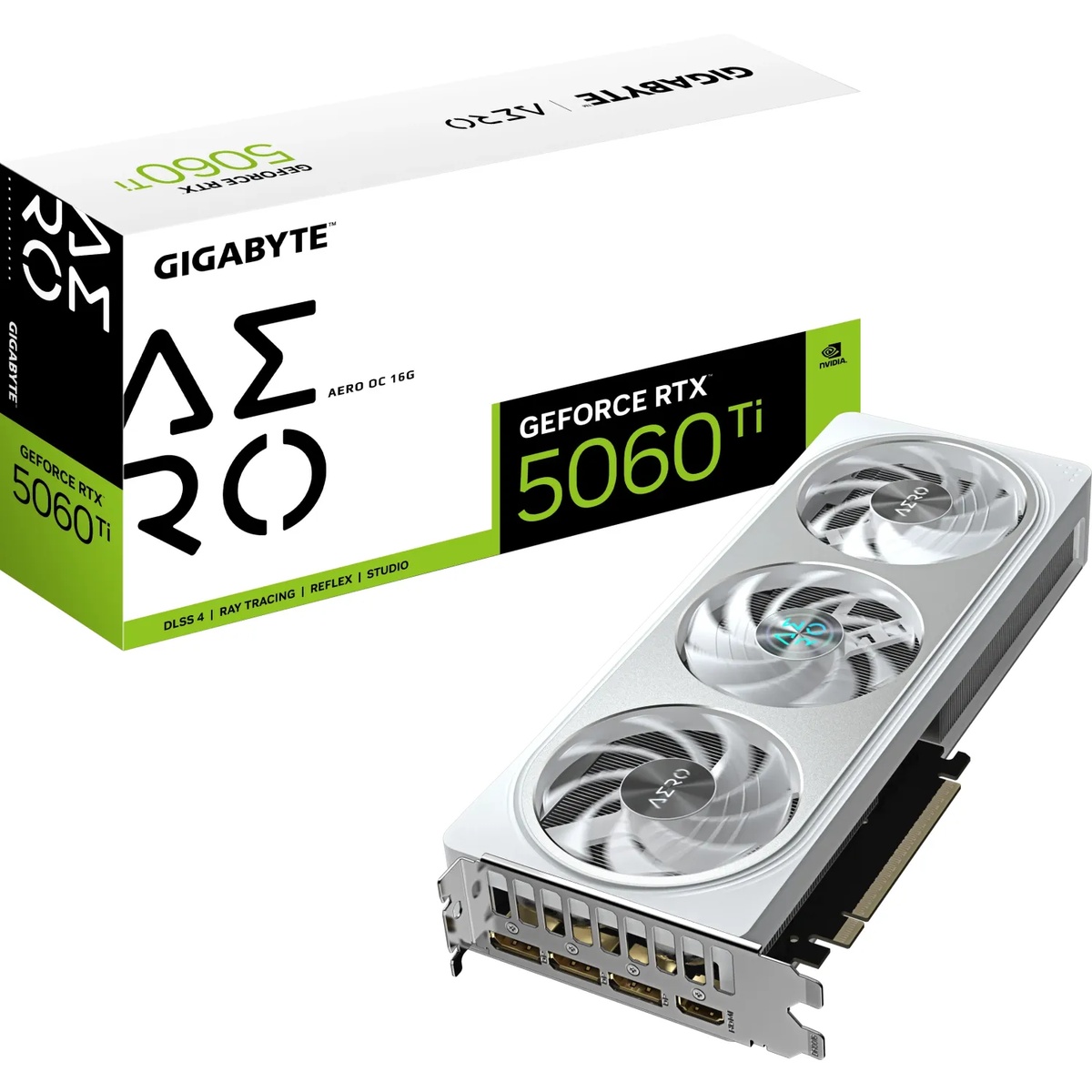 Bild von GIGABYTE GeForce RTX 5060 Ti 16GB Aero OC - 12GB GDDR7, HDMI, 3x DP