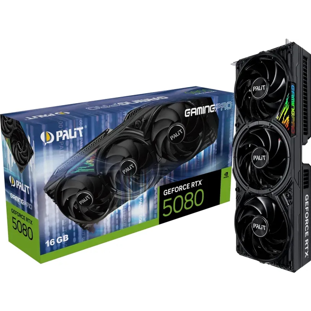 Bild von Palit GeForce RTX 5080 GamingPro V1 - 16GB GDDR7, HDMI, 3x DP