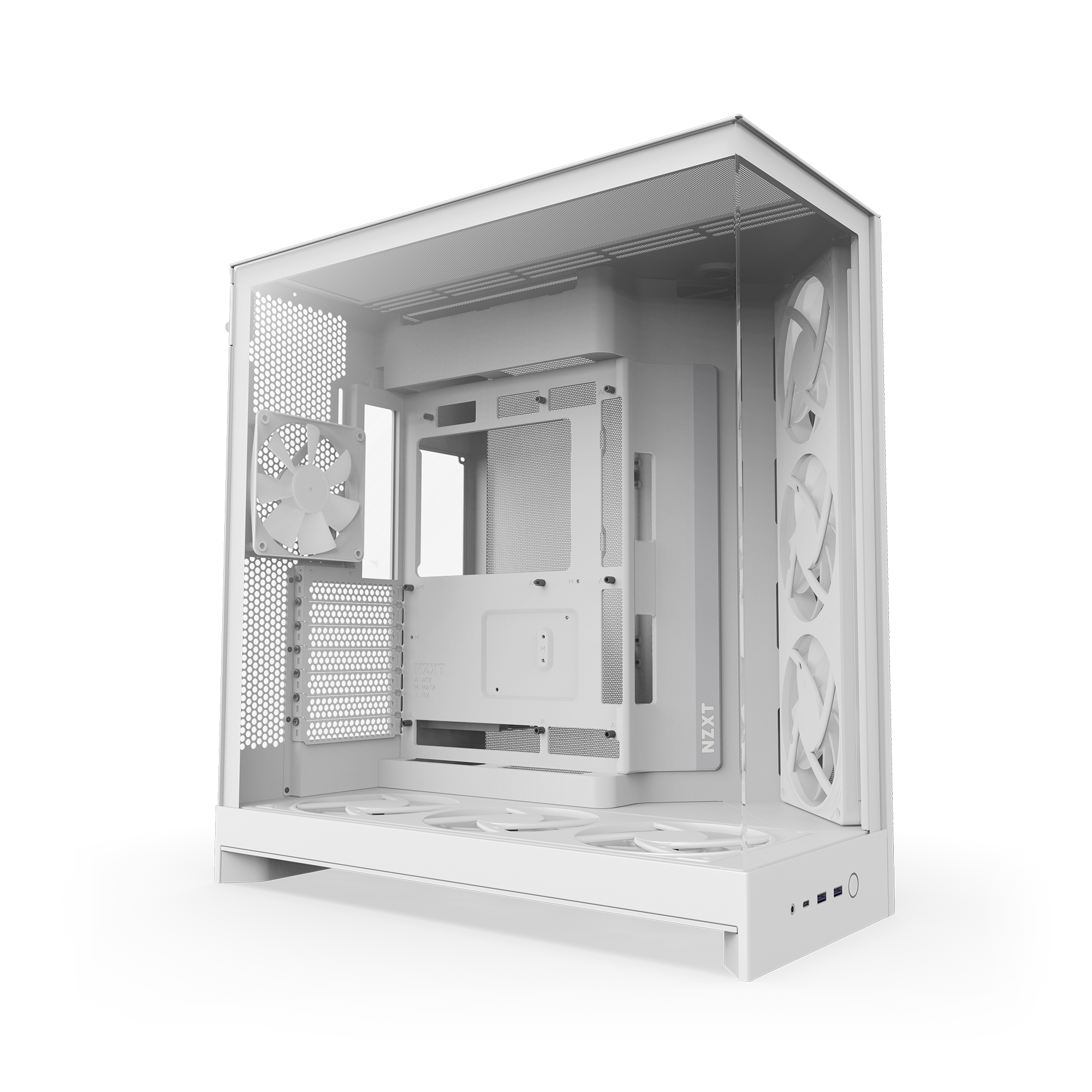 Bild von NZXT H9 FLOW RGB+ (2025) weiß | PC-Gehäuse