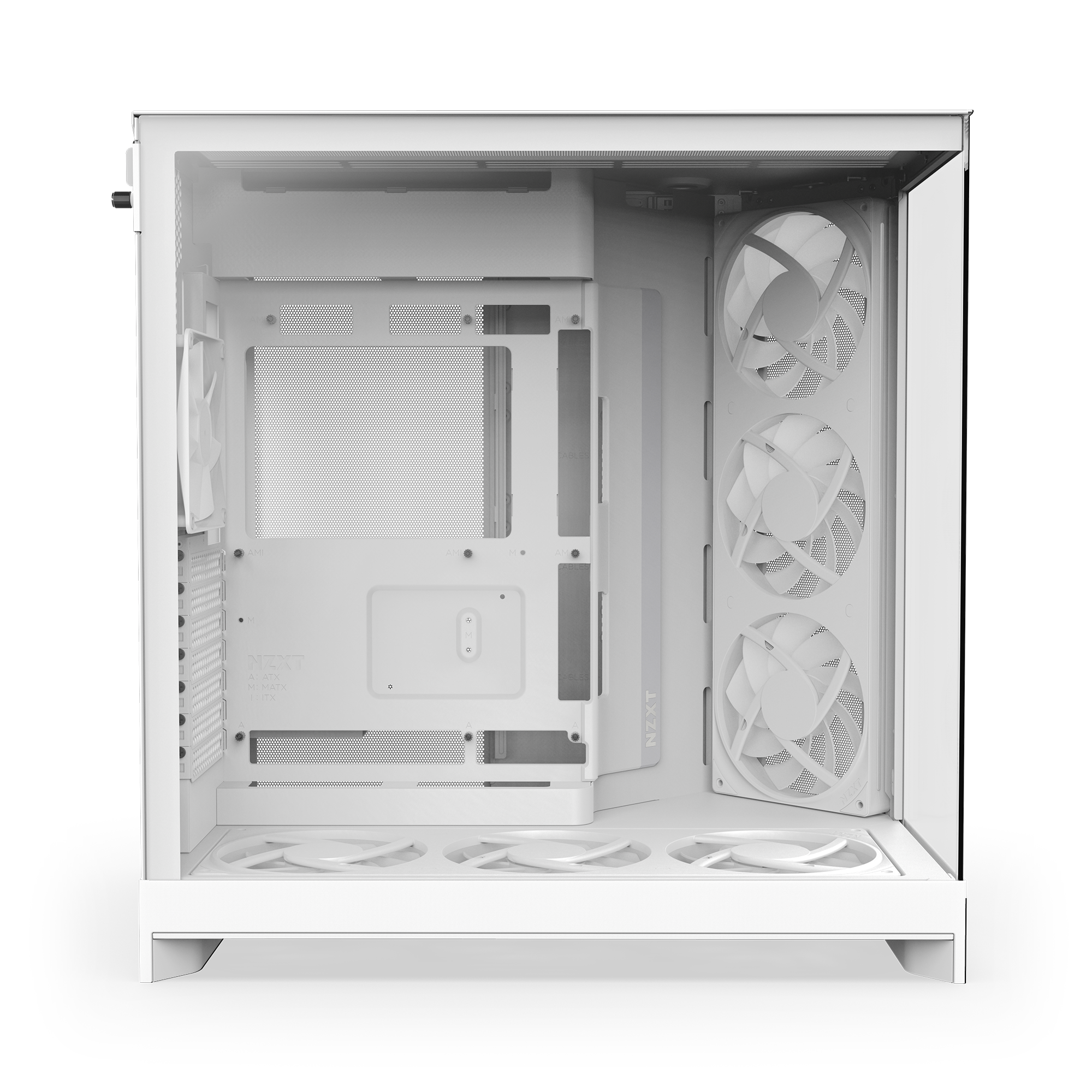 Bild von NZXT H9 FLOW RGB+ (2025) weiß | PC-Gehäuse