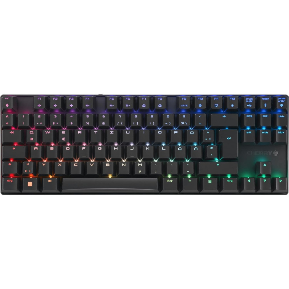 Bild von Cherry XTRFY MX 8.2 Kabellose Gaming Tastatur,schwarz Tenkeyless, CHERRY Advanced Wireless Technology, RGB Beleuchtung