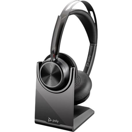 Bild von Poly Voyager Focus 2 USB-C-Headset incl. Ladestation incl. Adapter USB-C/ -A