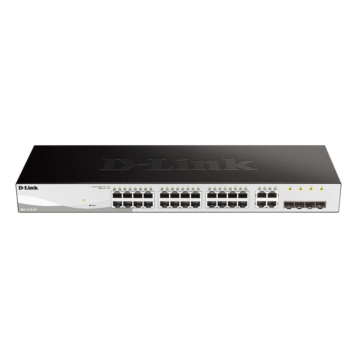 Bild von D-Link DGS-1210-28 Smart+ Managed Switch 24x Gigabit Ethernet, 4x GbE/SFP Combo