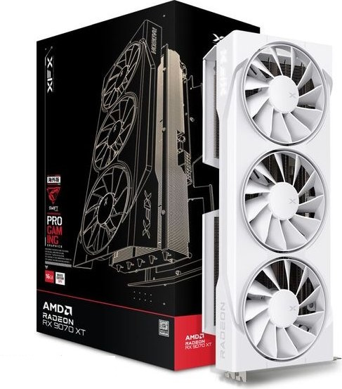 Bild von XFX Radeon RX 9070XT SWIFT Gaming 16GB White - 16GB GDDR6, 1x HDMI, 3x DP