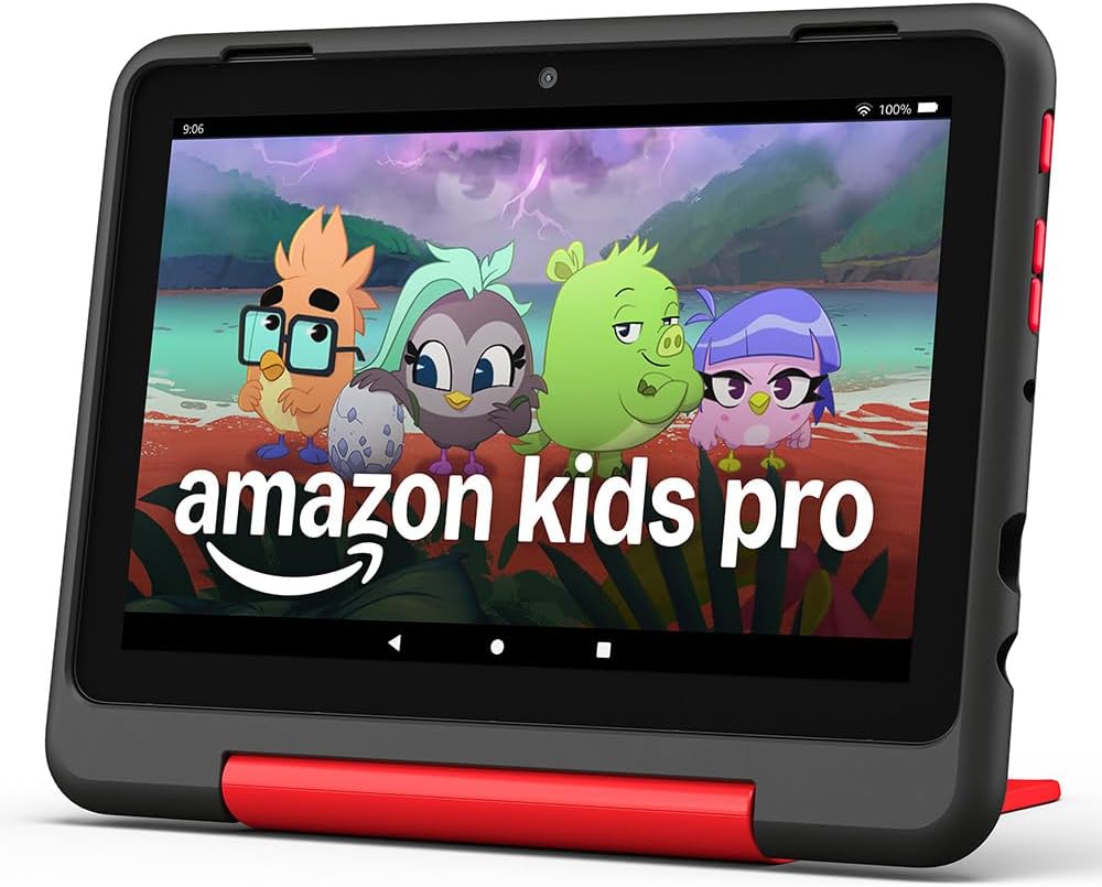 Bild von Amazon Fire HD 8 Kids Pro-Tablet (2024), Marvel's Avengers von 6 bis 12 Jahren, 13 Stunden Akkulaufzeit, kindgerechte Hülle,  8-Zoll-HD-Display, 32GB