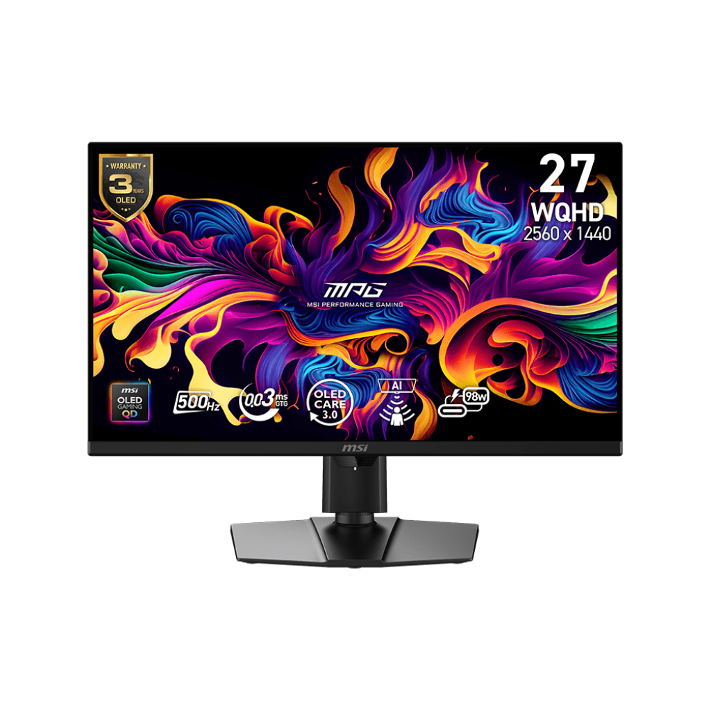Bild von MSI MPG 271QRDE QD-OLED X50 - 500Hz, PD 98Watt OLED (QD-OLED), Quantum-Dot