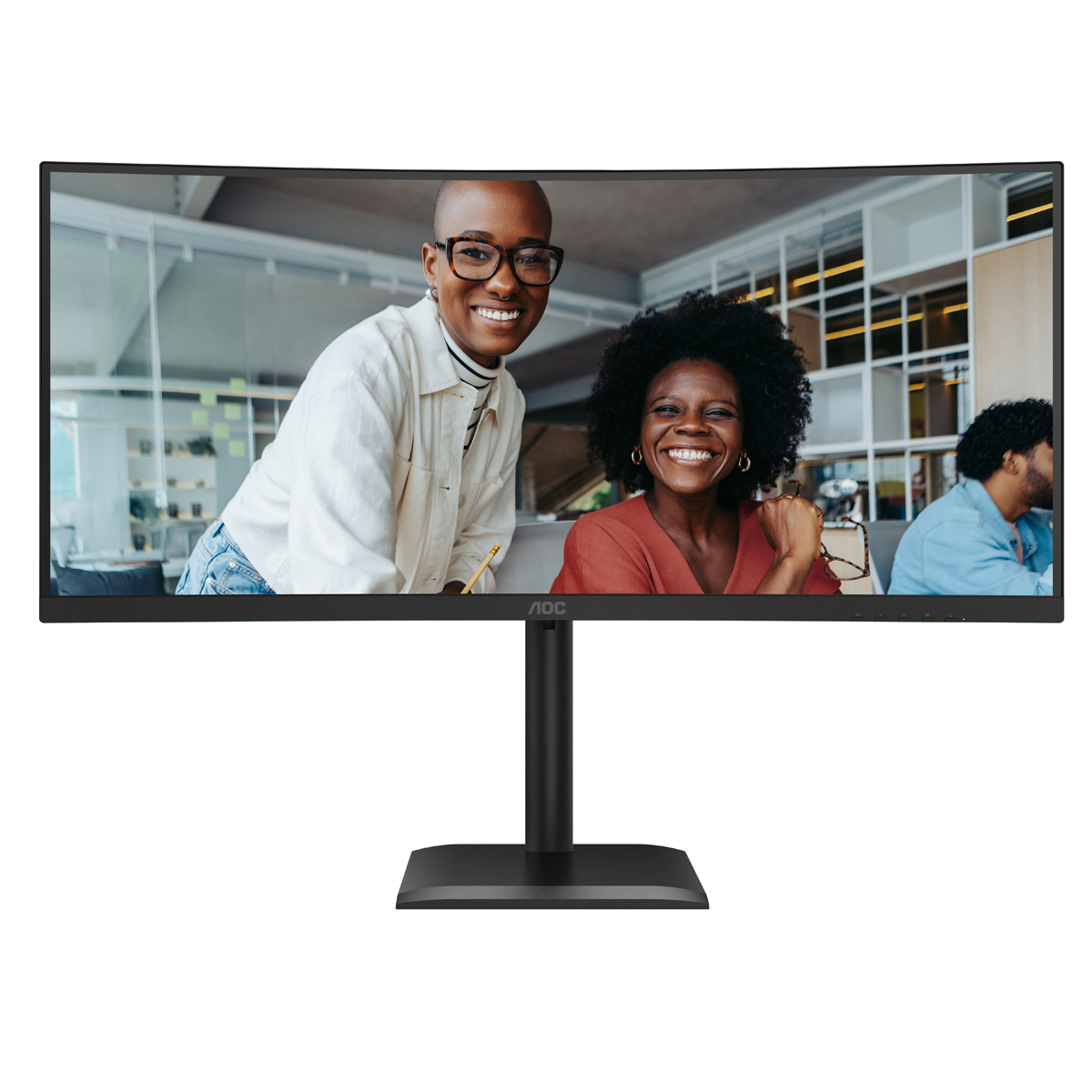 Bild von AOC Q27E4CV QHD Office Monitor 34 Zoll WQHD Office Monitor; VA-Panel, 4ms, 120Hz, Lautsprecher, Höhenverstellbar