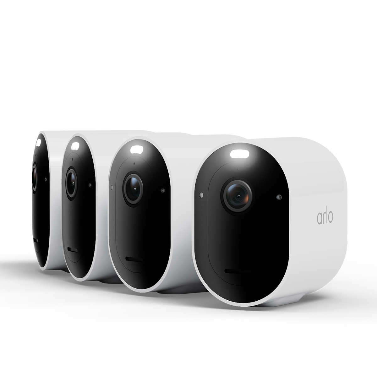 Bild von Arlo Pro 6 2K+ Überwachungskamera Weiß 4er Set