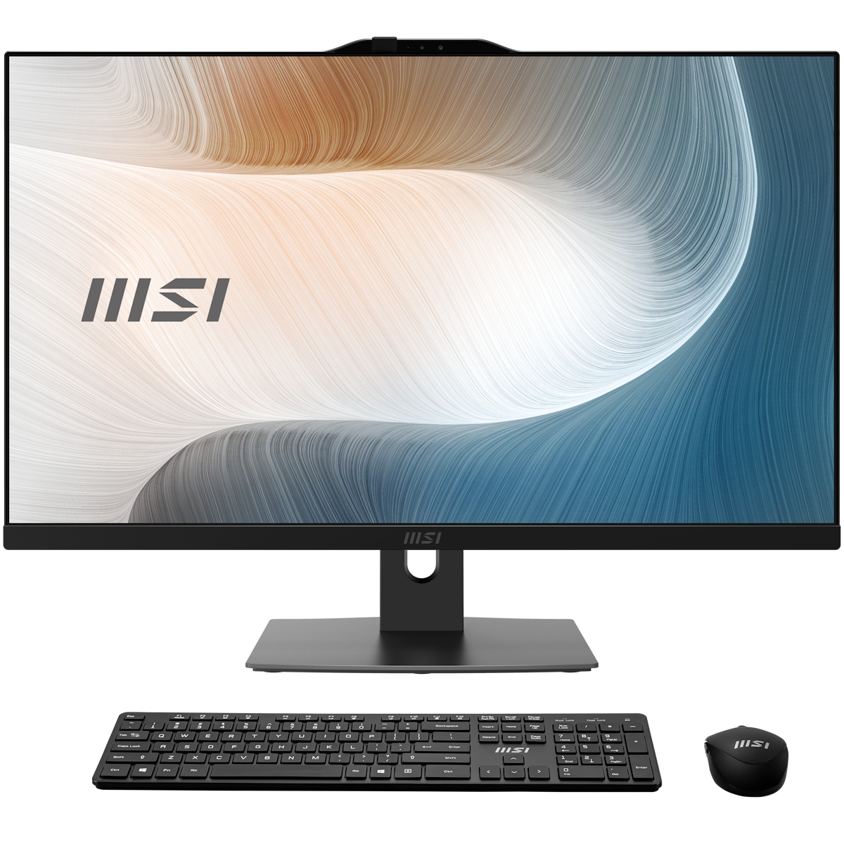 Bild von MSI Modern AM272P 12M-1063AT All-in-One schwarz 27" (68,6cm) FHD Display, Intel Core i5-1235U, 16GB RAM, 512GB M.2 SSD, Intel Grafik, Wi-Fi 6E, Blueto