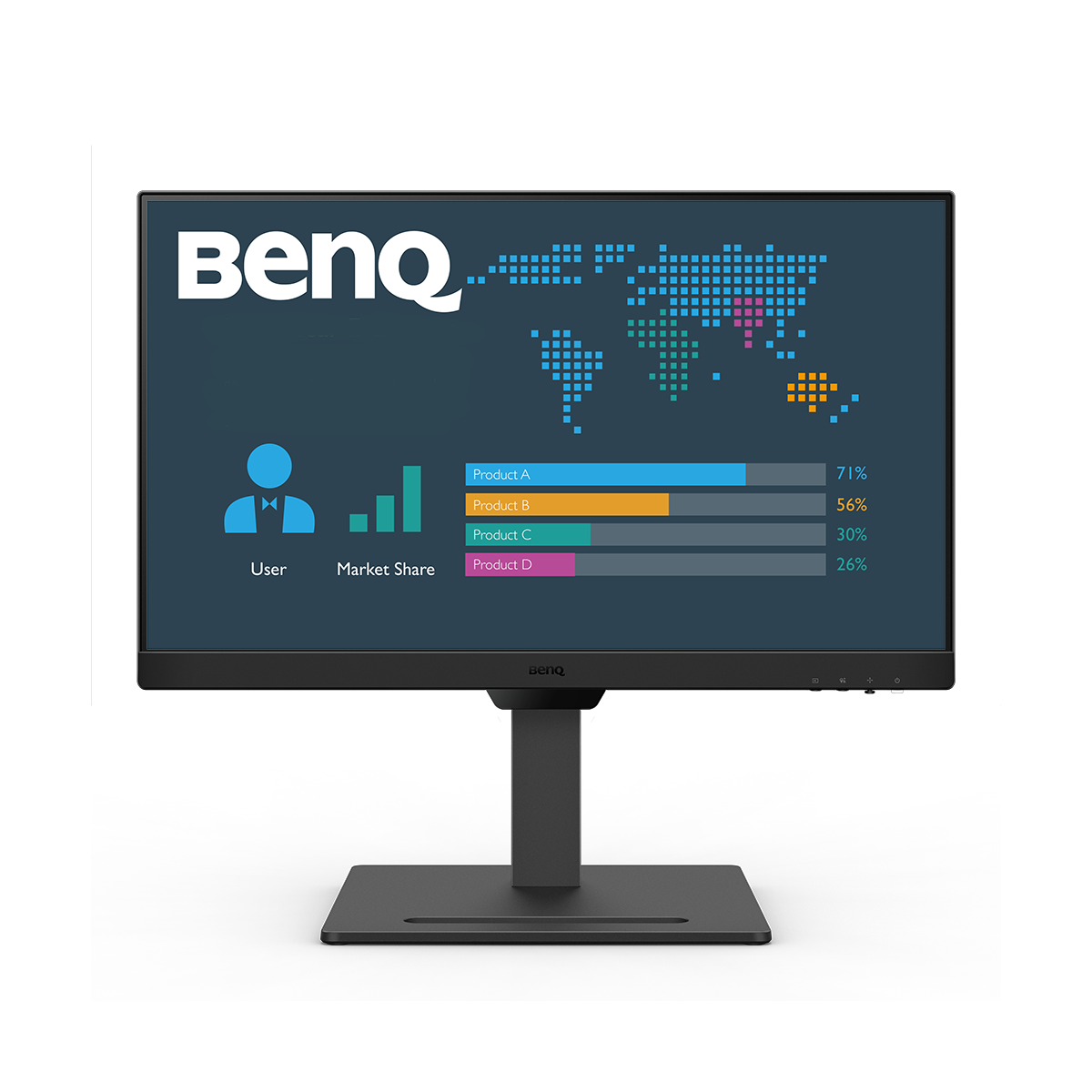 Bild von BenQ BL2490T LED Monitor 1920 x 1080 Full HD (1080p) @ 100 Hz - IPS - 250 cd/m² - 1300:1 - 5 ms - 2xHDMI, DisplayPort - Lautsprecher