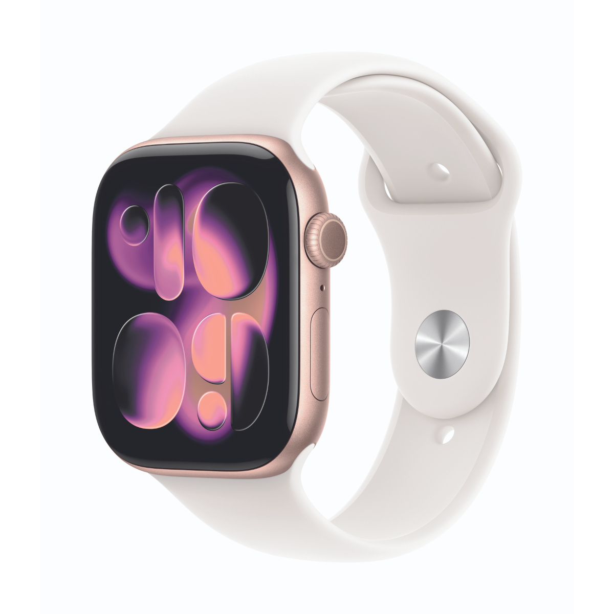 Bild von Apple Watch Series 11 Cellular 46mm Roségold Aluminium G B-Ware mit Blassrosa Sport Band - M/L