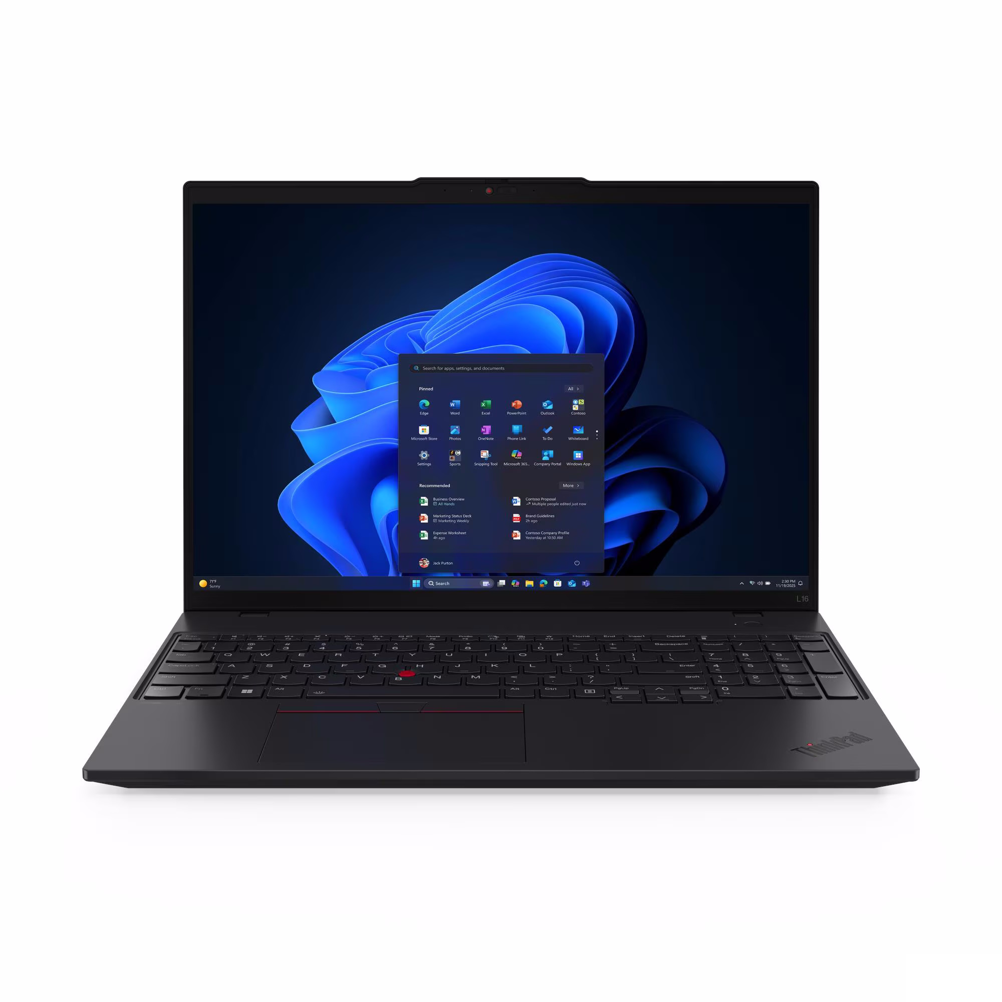 Bild von Lenovo ThinkPad L16 Gen2 - 21RH0013GE 16" WUXGA, AMD Ryzen AI 7 PRO 350, 32GB RAM, 1TB SSD, Windows 11 Pro