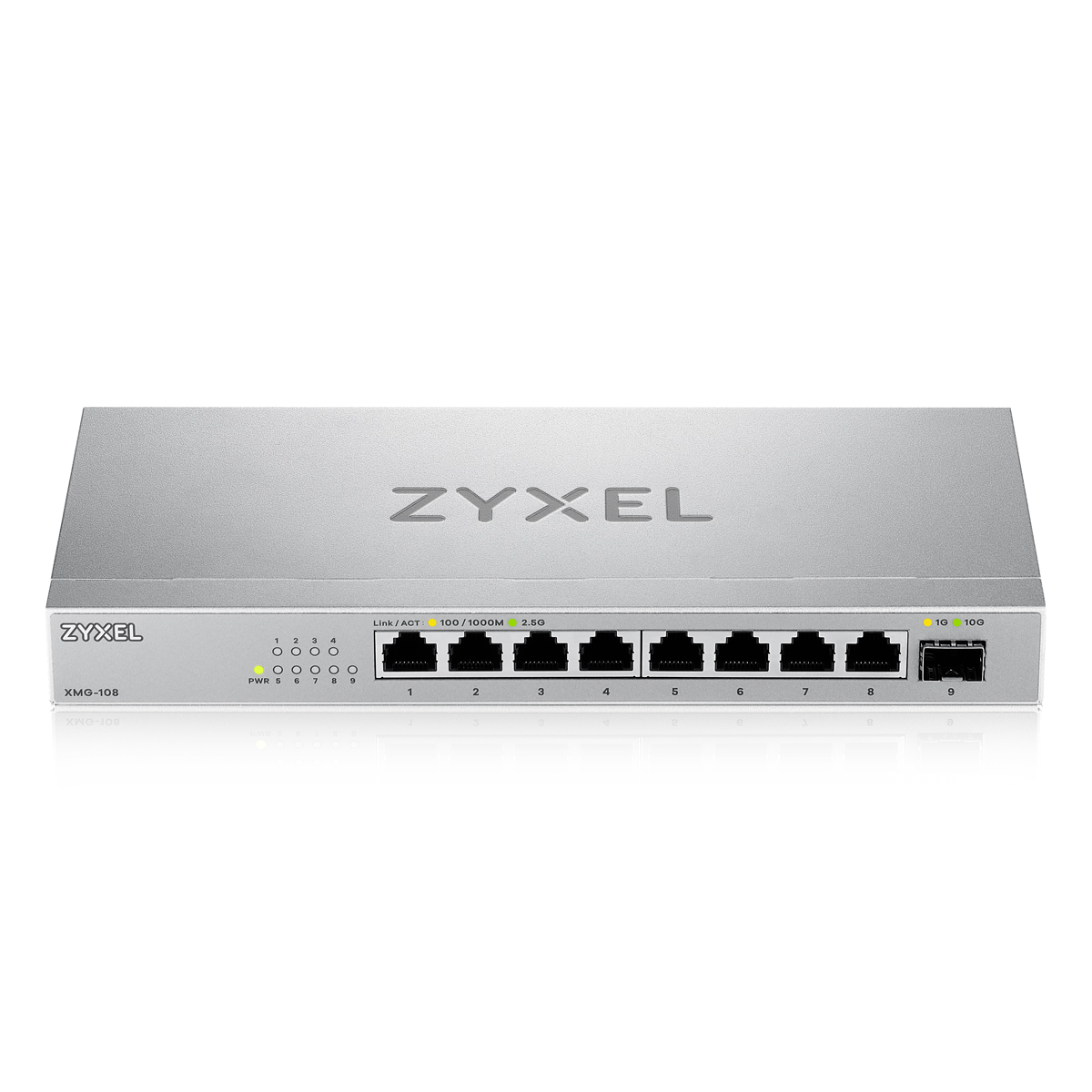 Bild von Zyxel XMG-108 Unmanaged Switch 8x 2.5G Ethernet, 1x 10G SFP+