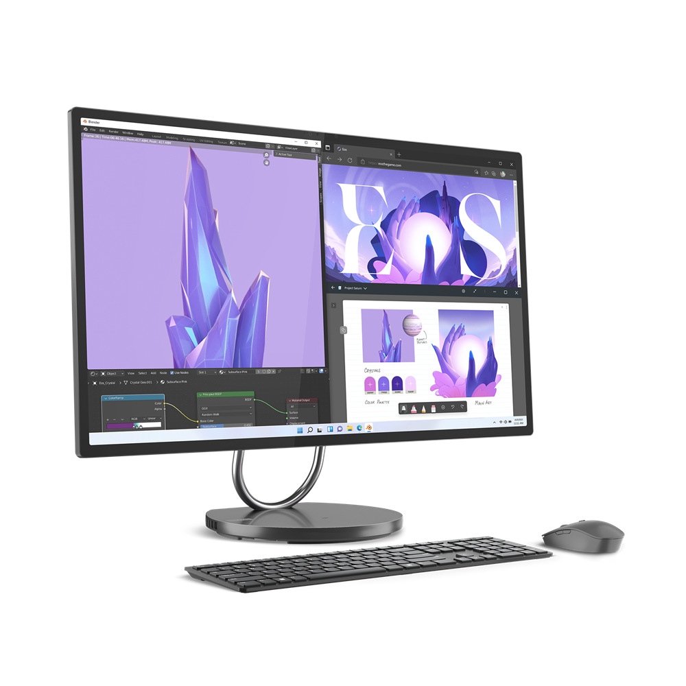 Bild von Lenovo Yoga AIO 9 32ILL10 F0HX001QGE - 80cm (31.5") 4K-Display, Intel Core Ultra 7 258V, 32GB RAM, 1TB SSD, RTX 4050, Win11 Pro