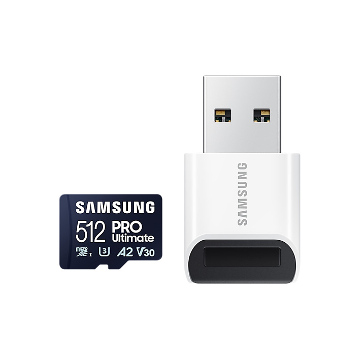 Bild von Samsung microSD Card PRO Ultimate 512 GB inkl. USB-Kartenleser