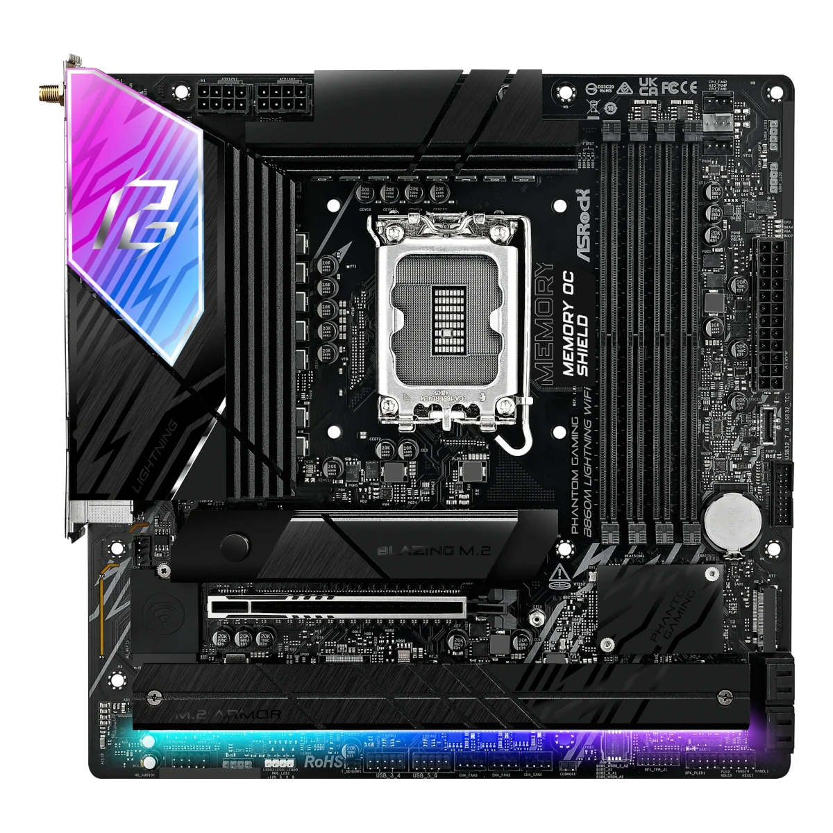 Bild von ASRock Phantom Gaming B860M Lightning WiFi Mainboard