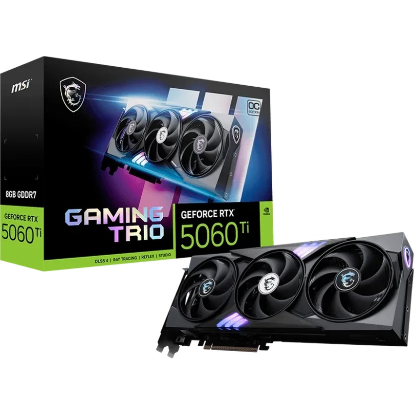 Bild von MSI GeForce RTX 5060 Ti 8G GAMING TRIO OC - 8GB GDDR7, HDMI, 3x DP
