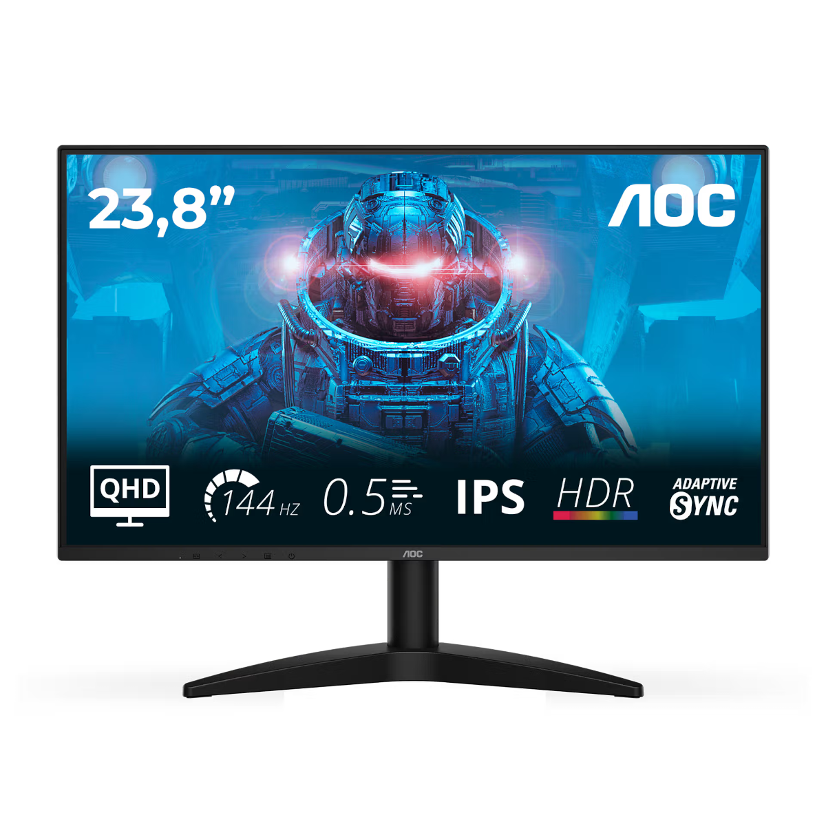 Bild von AOC Q24B36X 24 Zoll - QHD Gaming Monitor IPS Panel, QHD, 144 Hz, 4 ms, HDR10, HDMI, DP
