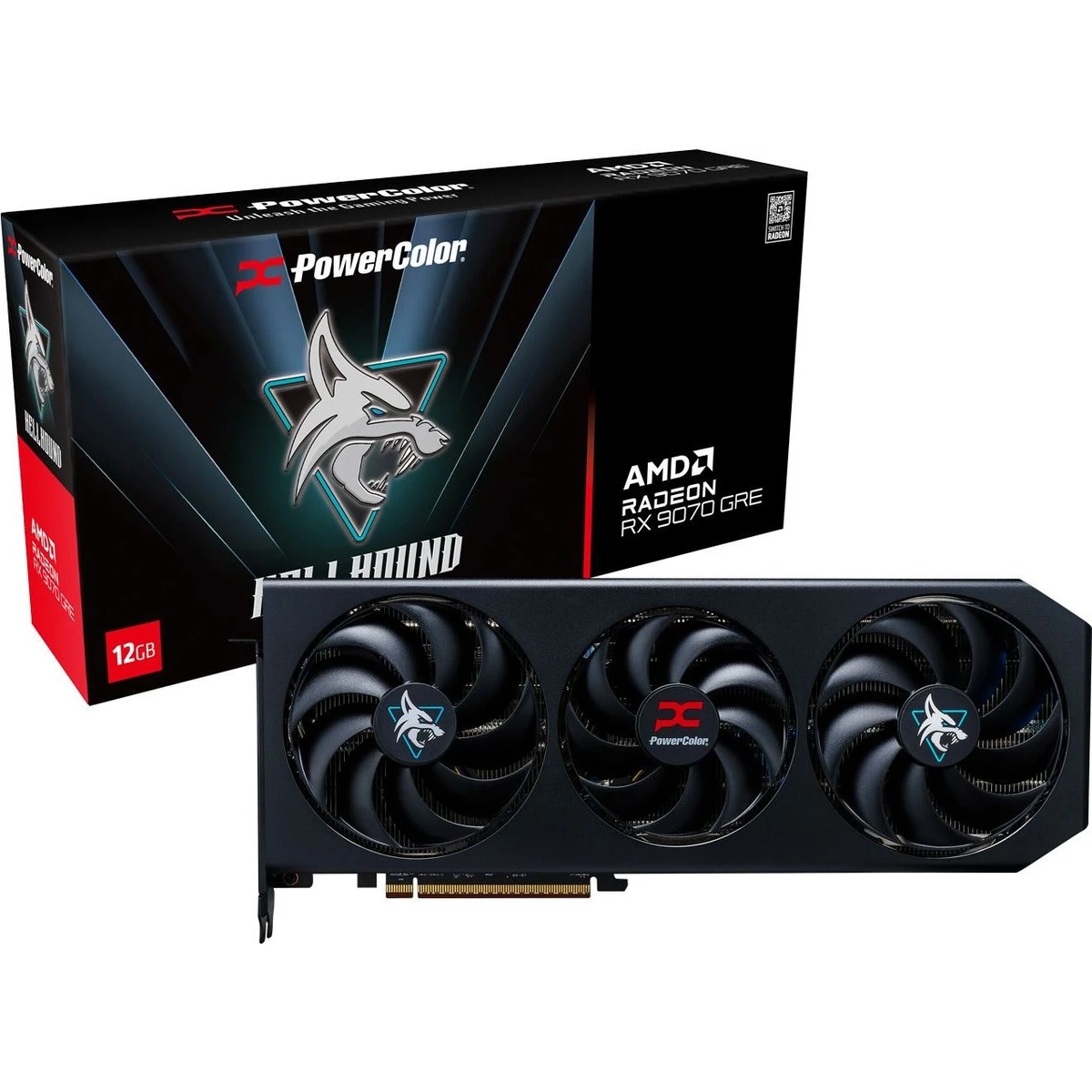 Bild von Powercolor RX 9070 GRE Hellhound 12GB