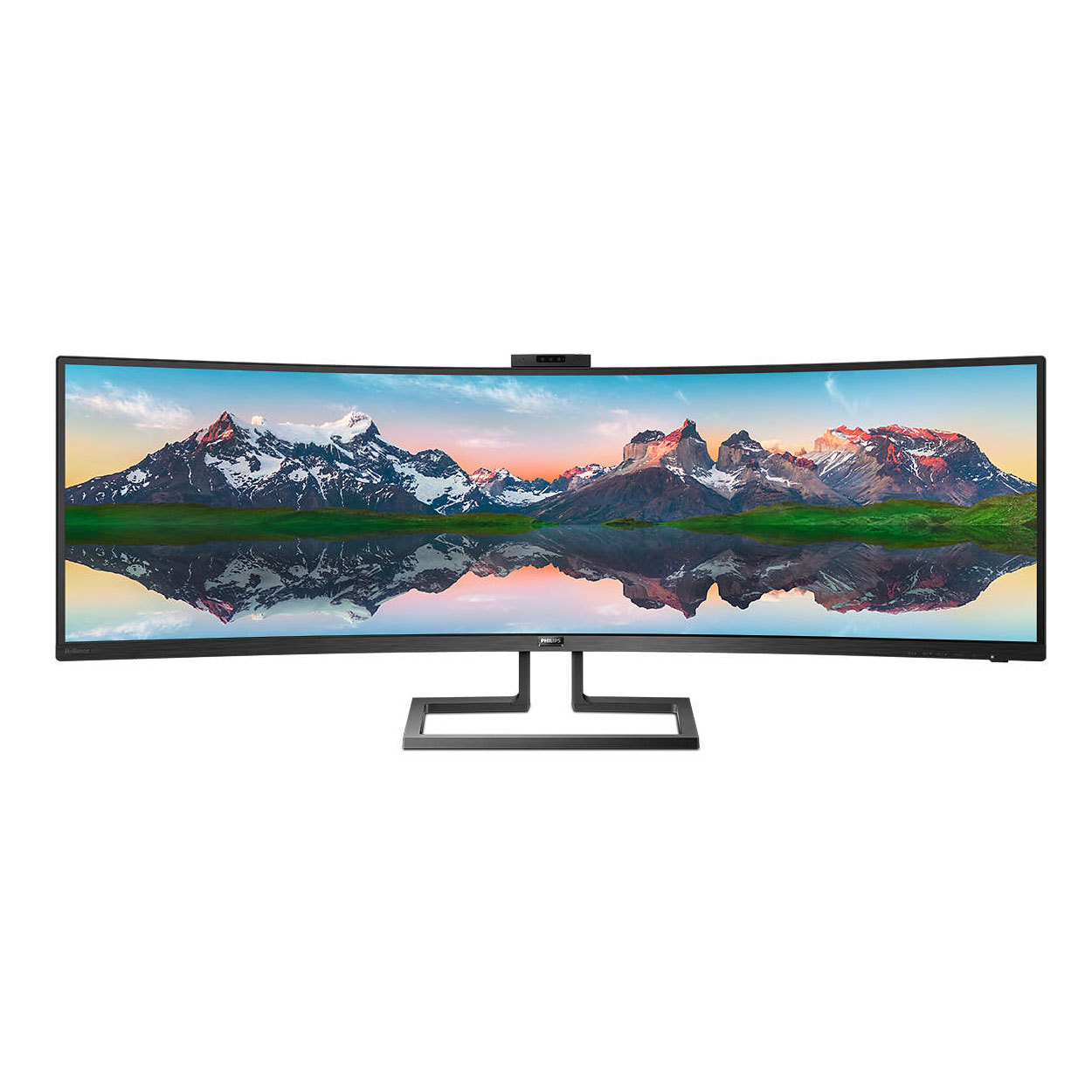 Bild von Philips 499P9H Office Monitor - Curved, DQHD, Höhenverstellung