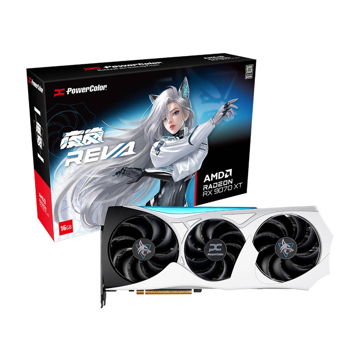 Bild von PowerColor Hellhound Reva Radeon RX 9070 XT Grafikkarte