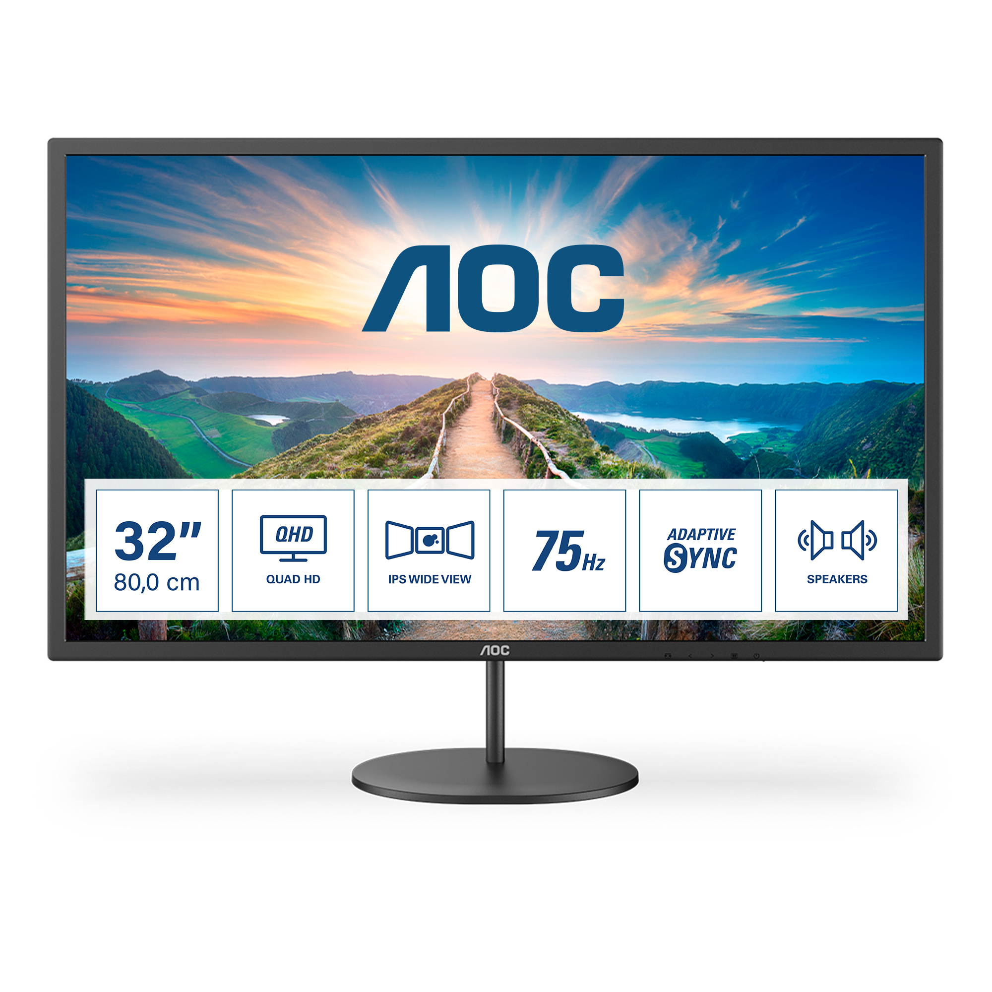 Bild von AOC Q32V4 QHD Monitor - IPS, Lautsprecher, Adaptive Sync